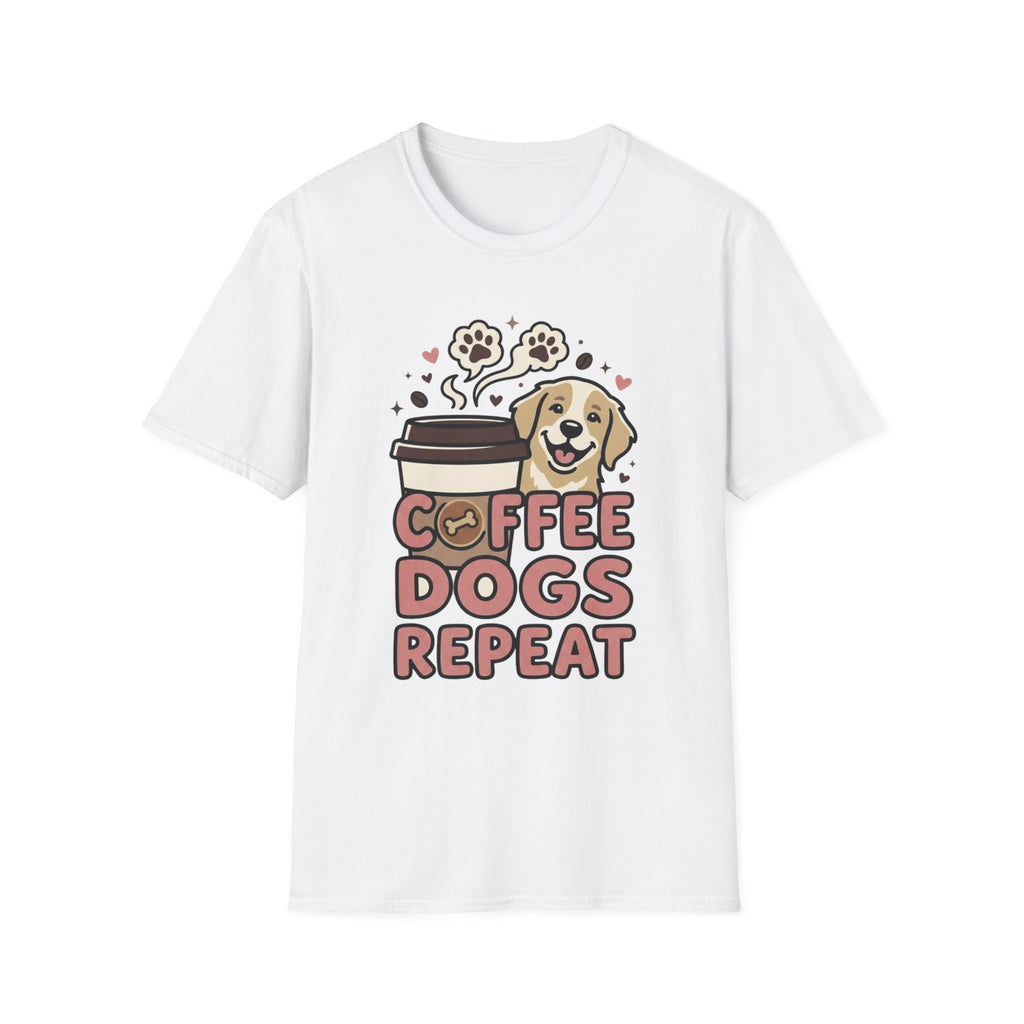 'Coffee Dogs Repeat' Graphic T-Shirt