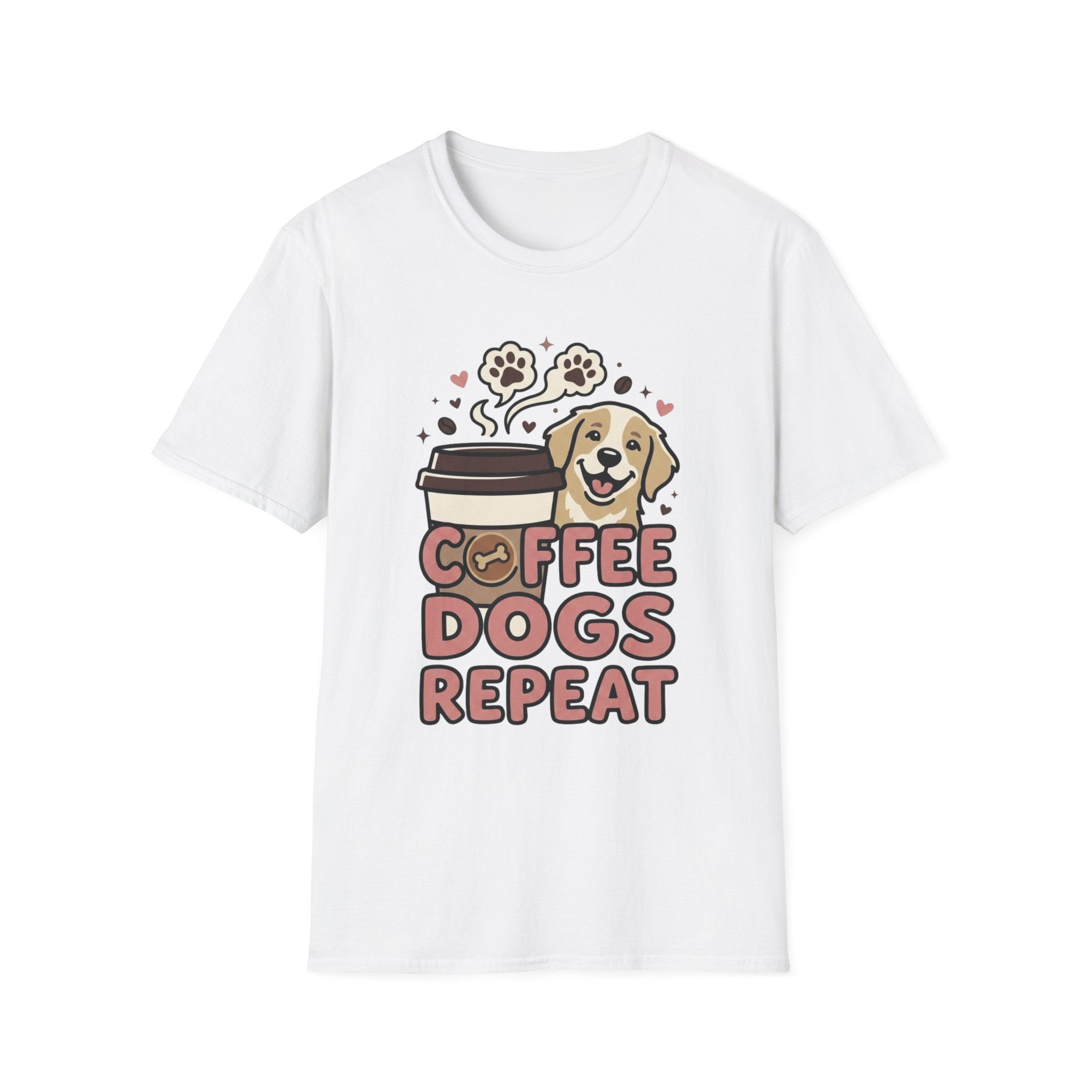 'Coffee Dogs Repeat' Graphic T-Shirt