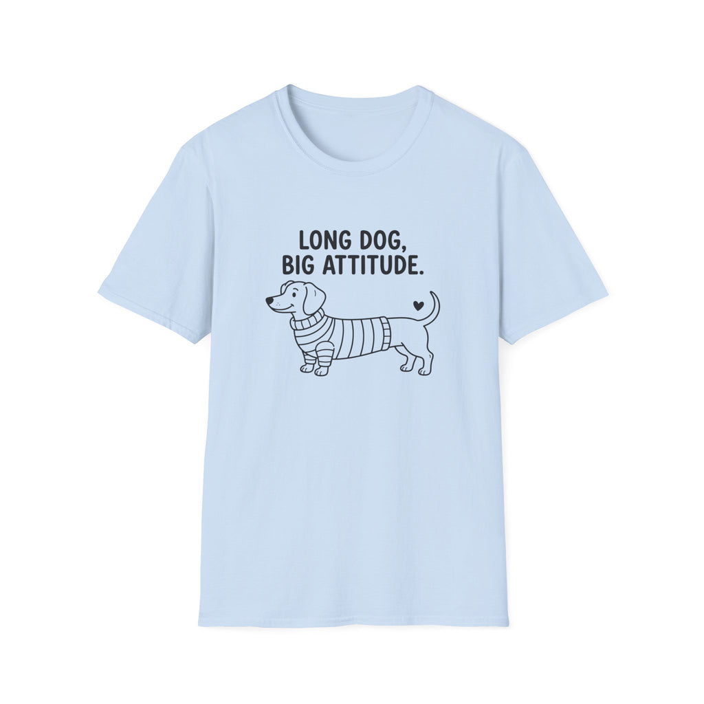 'Long Dog Big Attitude' Graphic T-Shirt