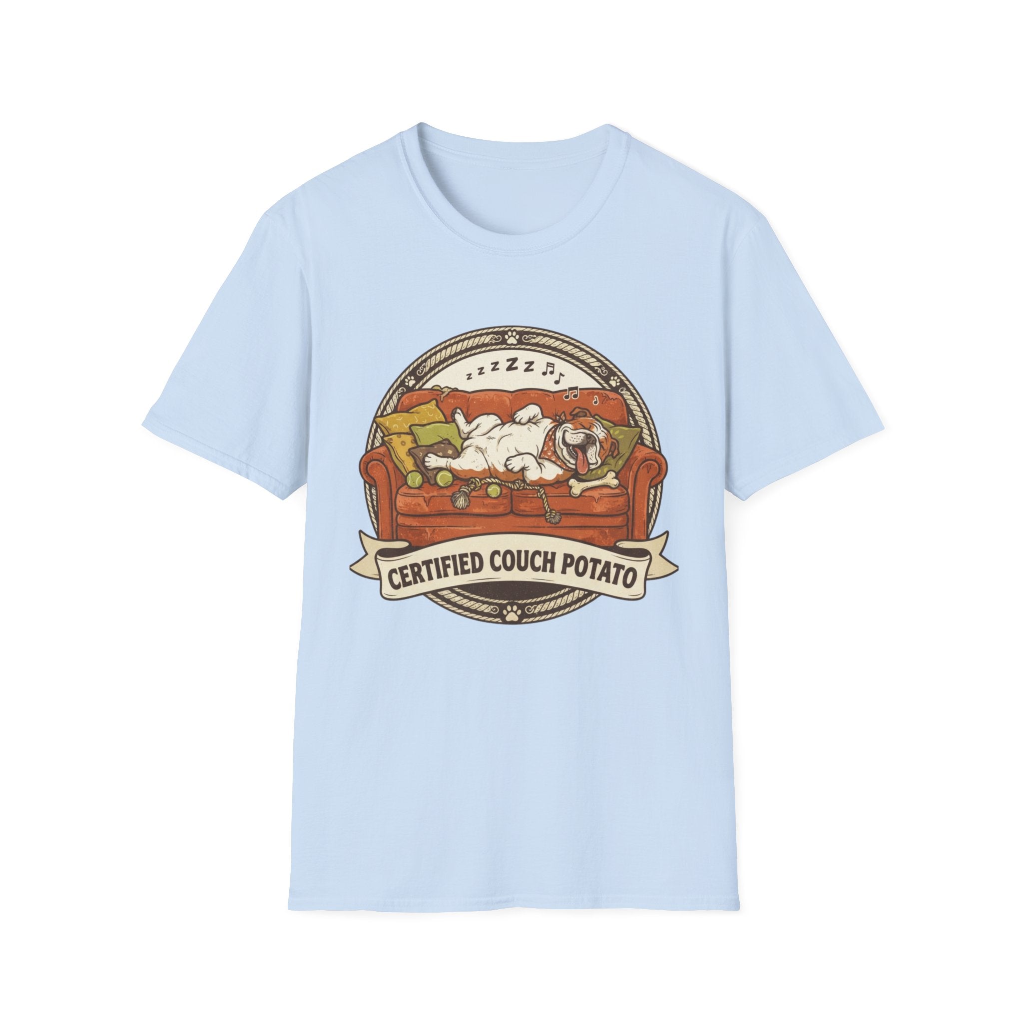 'Certified Couch Potato' Graphic T-Shirt