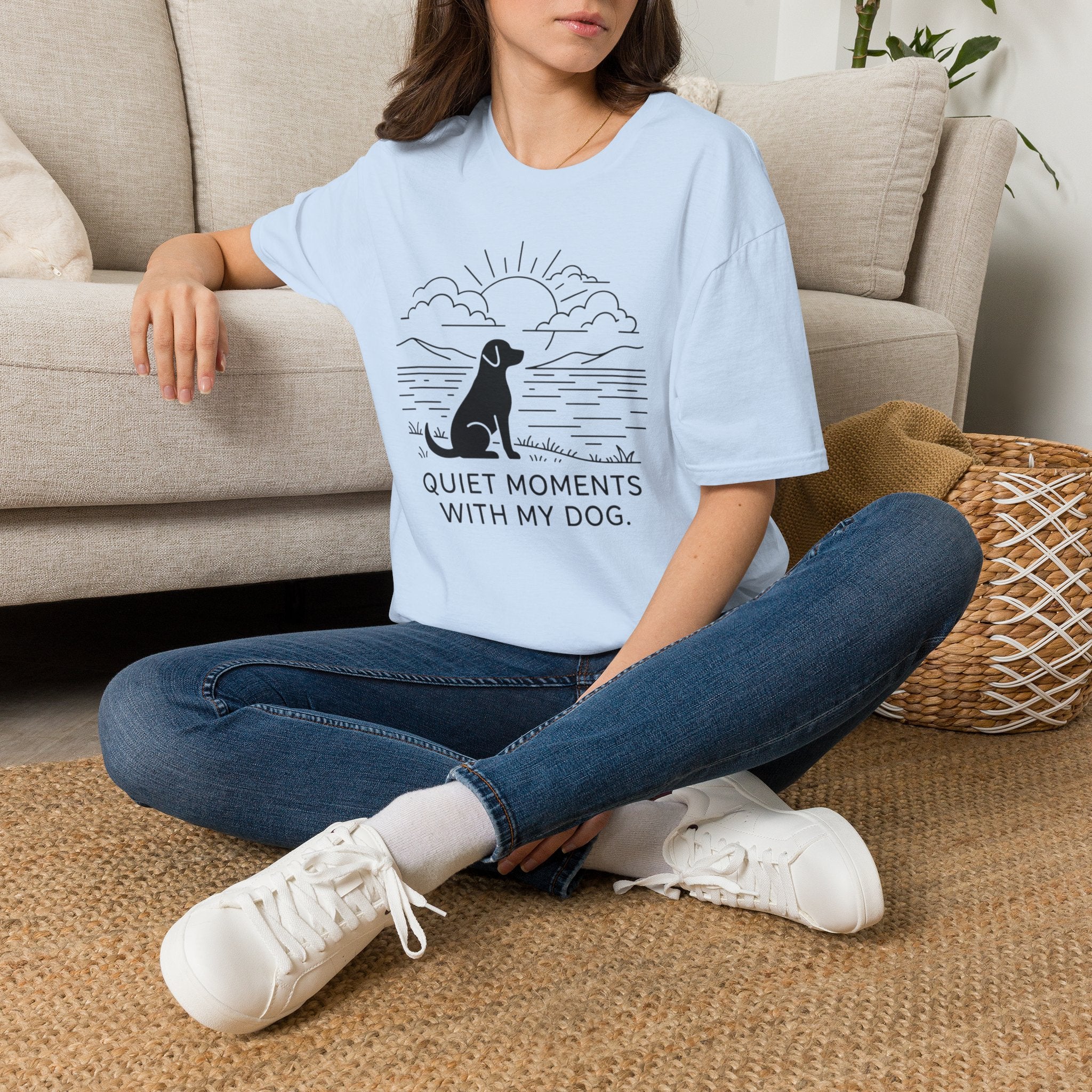 'Quiet Moments With My Dog' Graphic T-Shirt