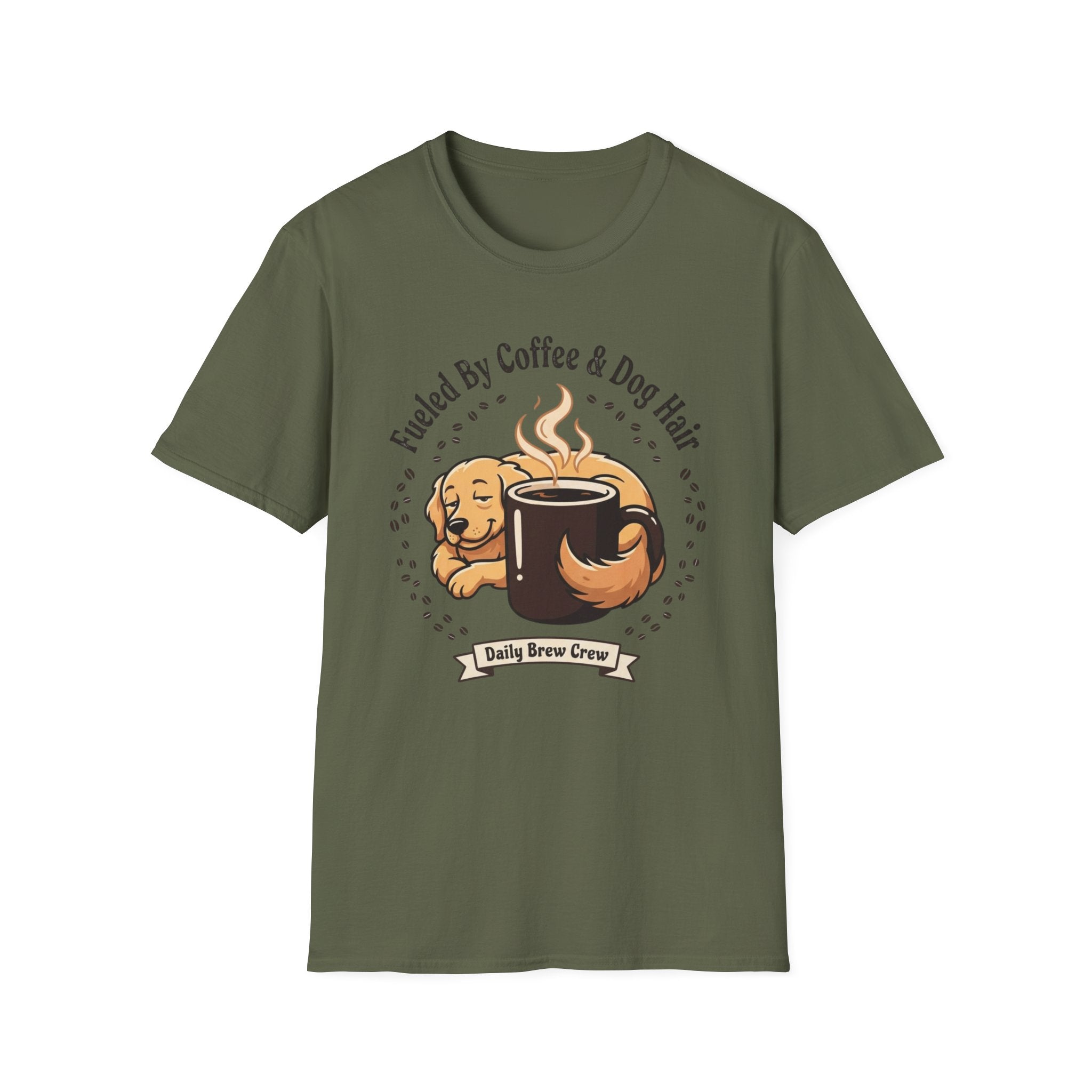 'Fueled by Coffee And Dog Hair' Graphic T-Shirt
