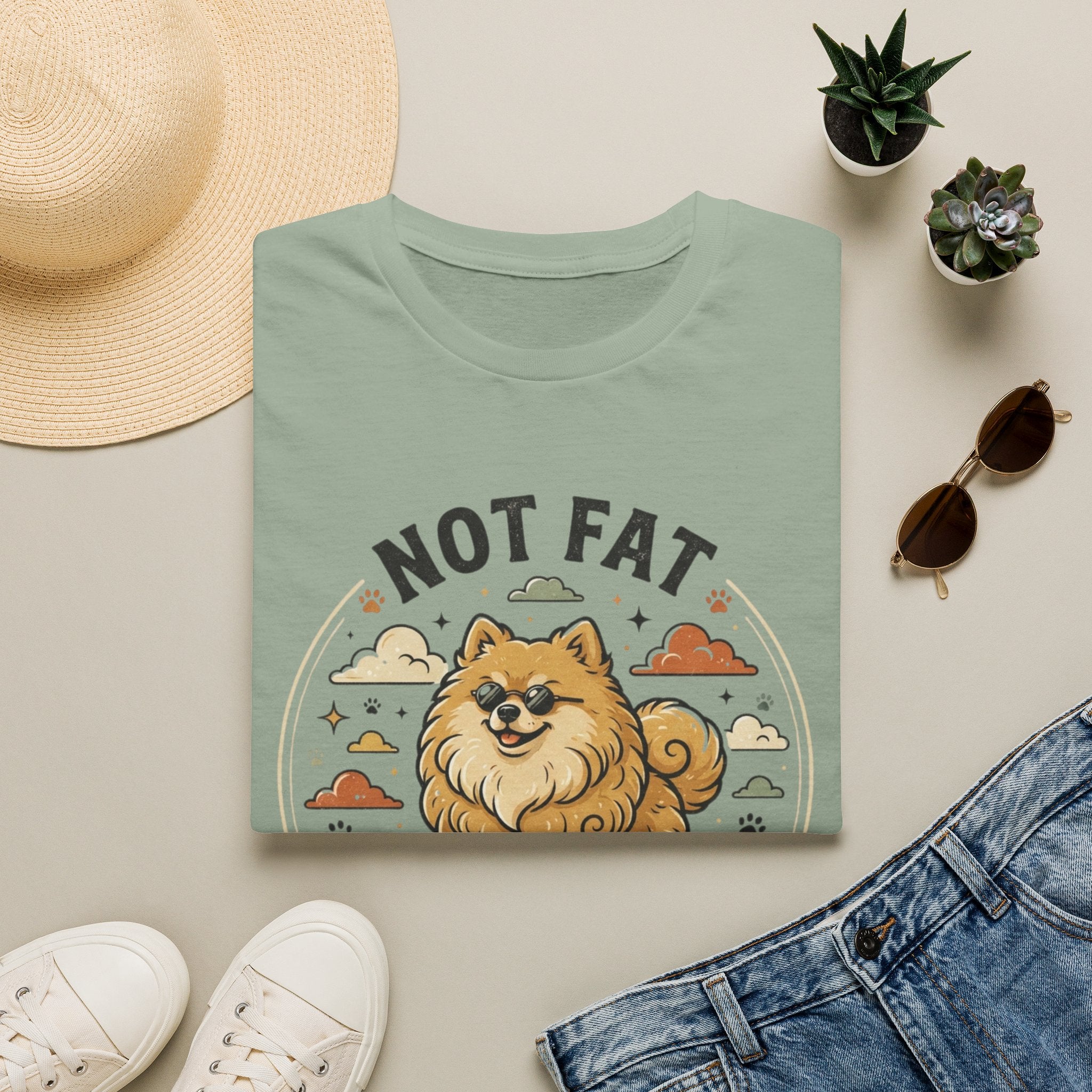 'Not Fat Just Fluffy' Graphic T-Shirt