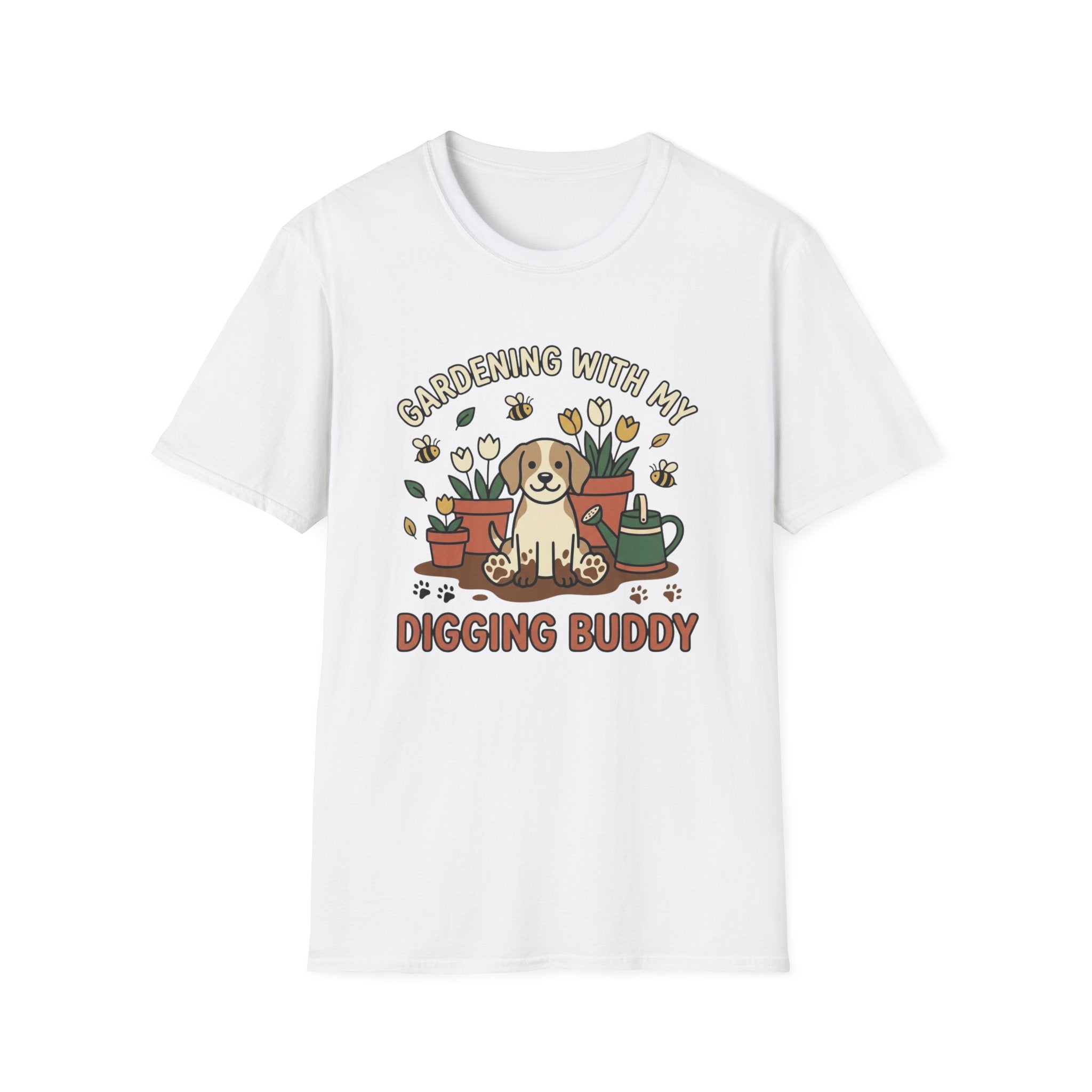 'Gardening With My Digging Buddy' Graphic T-Shirt