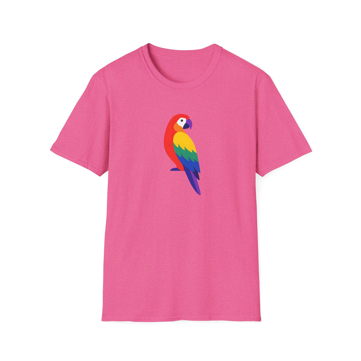 Colorful Parrot Illustration T-Shirt