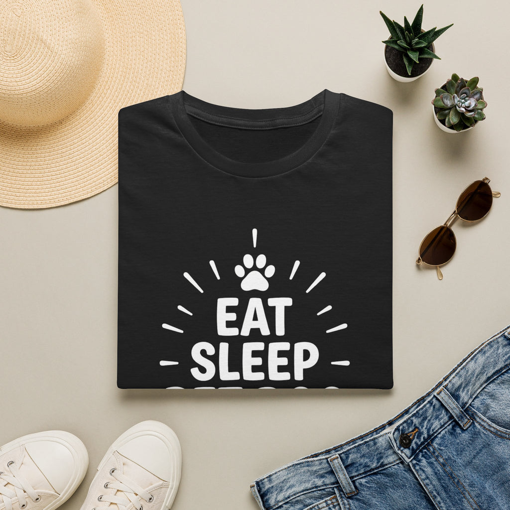 'Eat Sleep Pet Dog Repeat' Graphic T-Shirt