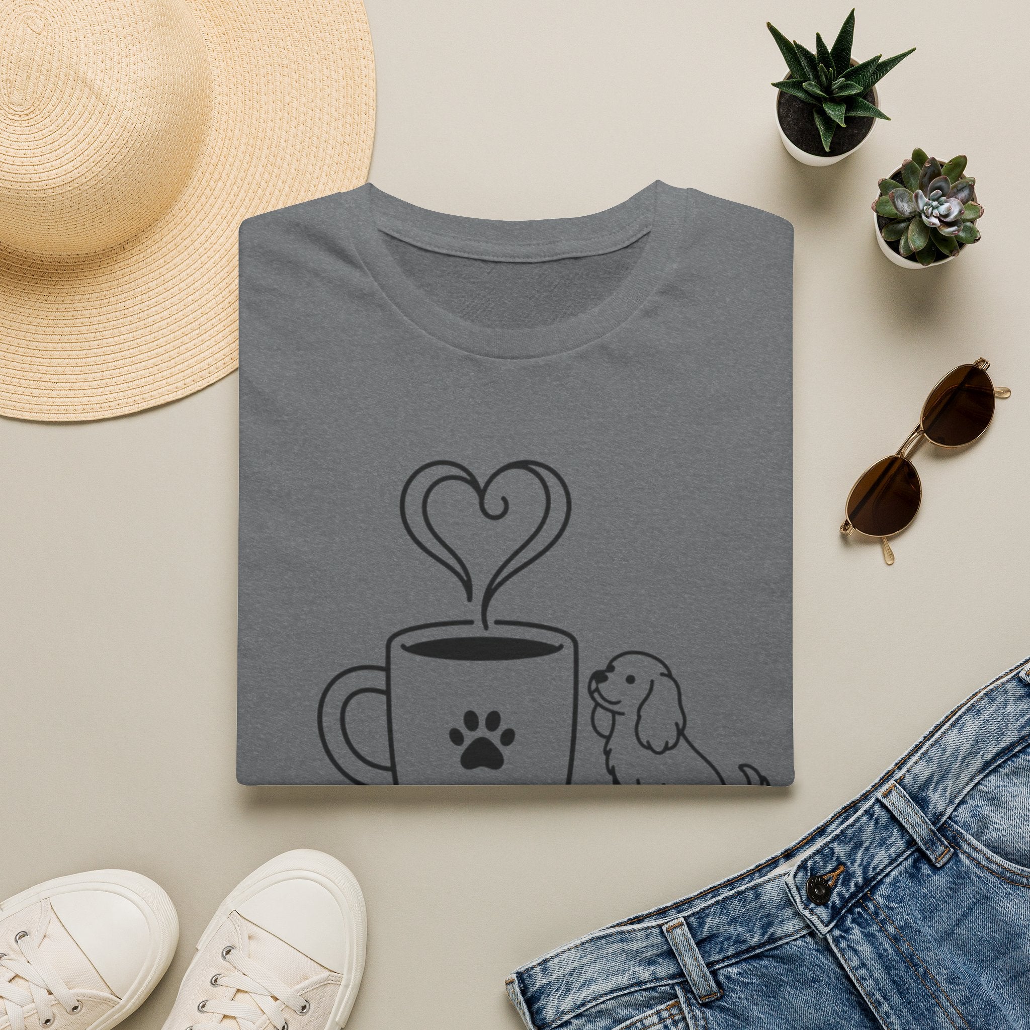 'Coffee & Dogs' Graphic T-Shirt