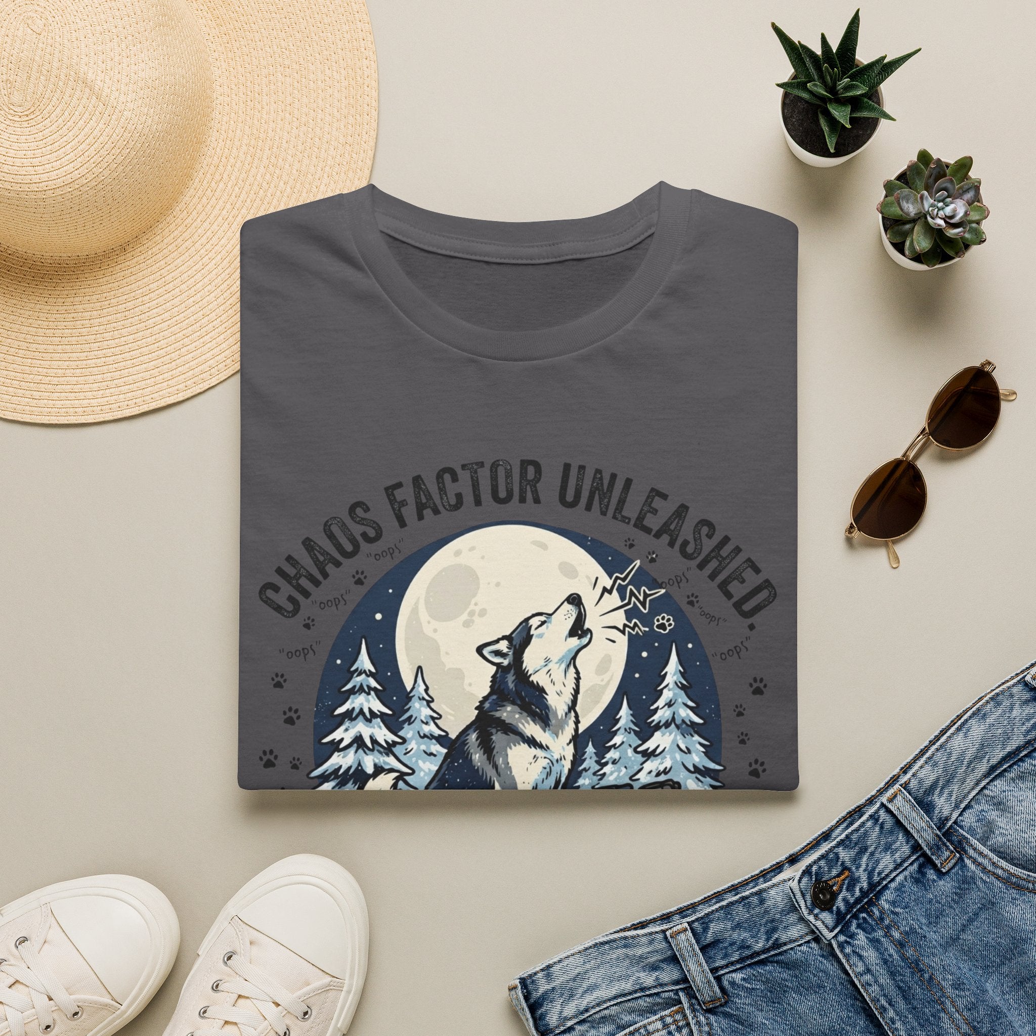 'Husky Noise Patrol' Graphic T-Shirt