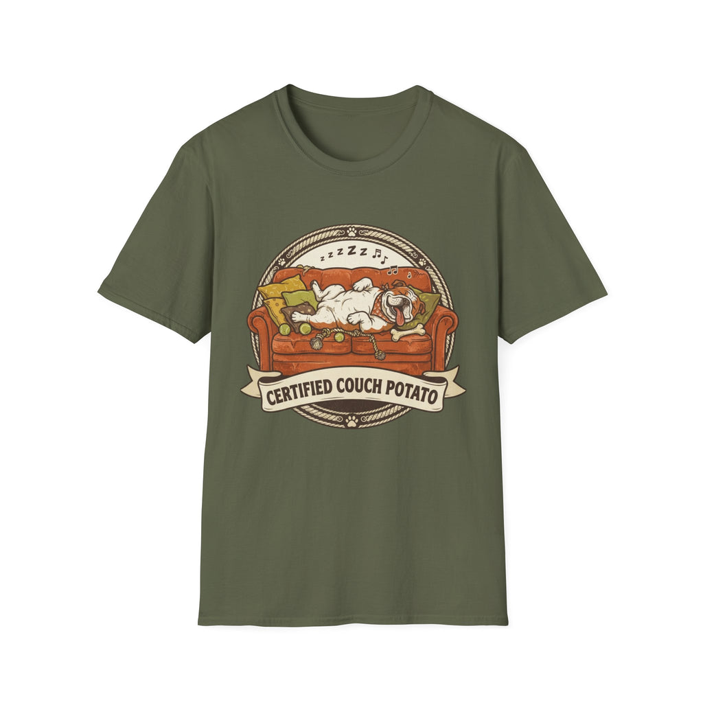 'Certified Couch Potato' Graphic T-Shirt