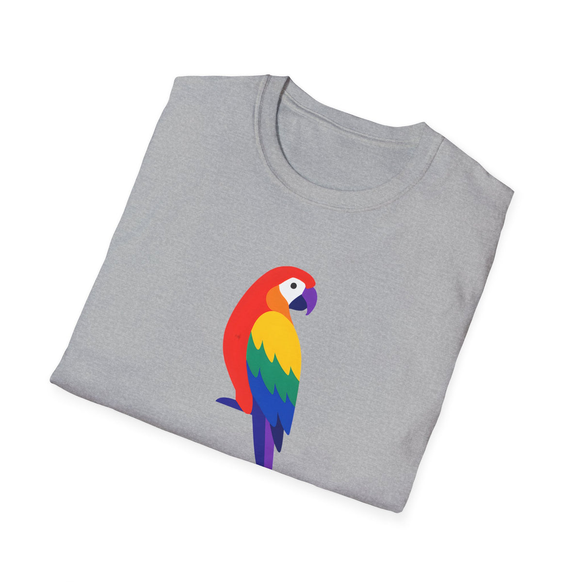 Colorful Parrot Illustration T-Shirt