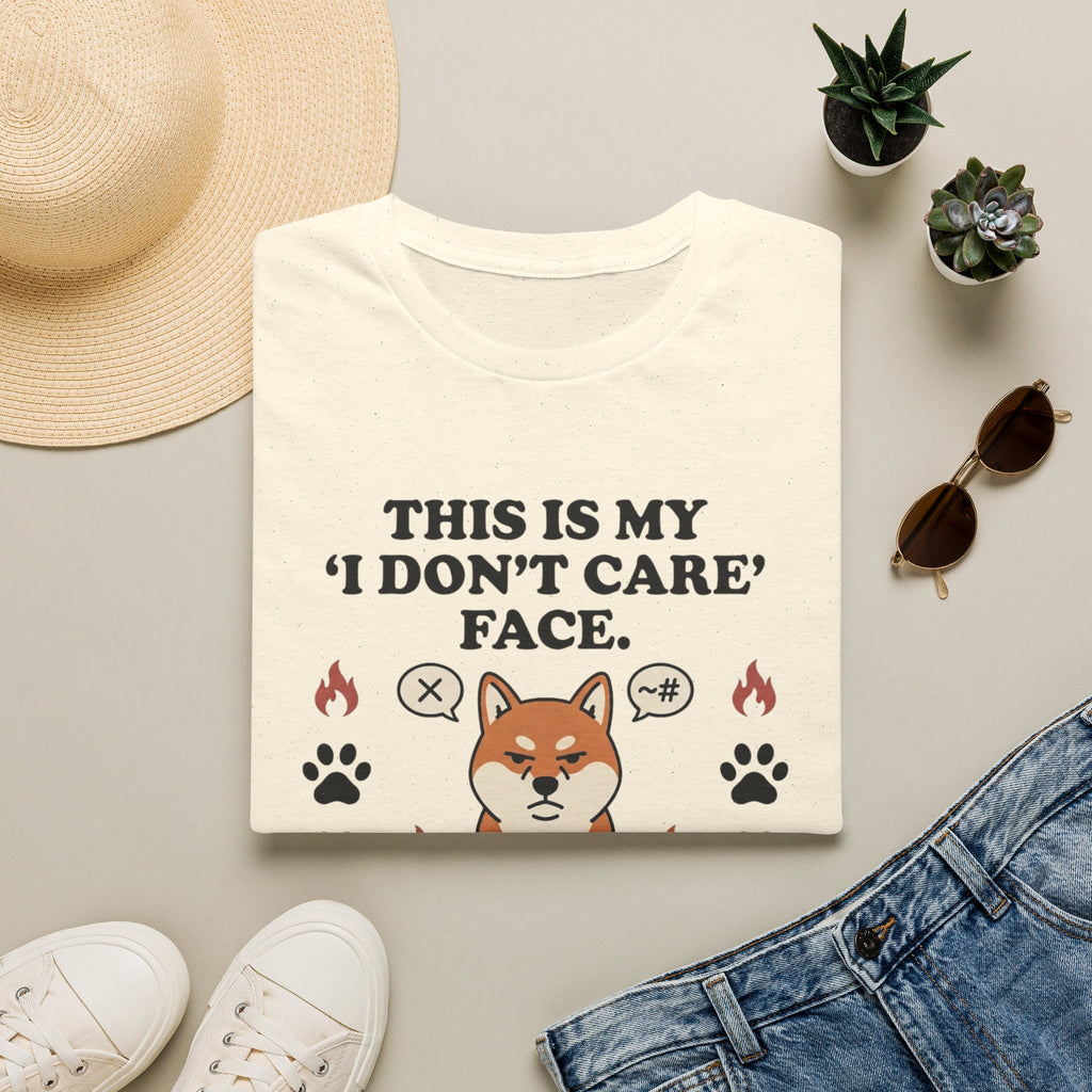 'This Is My I Dont Care Face' Graphic T-Shirt