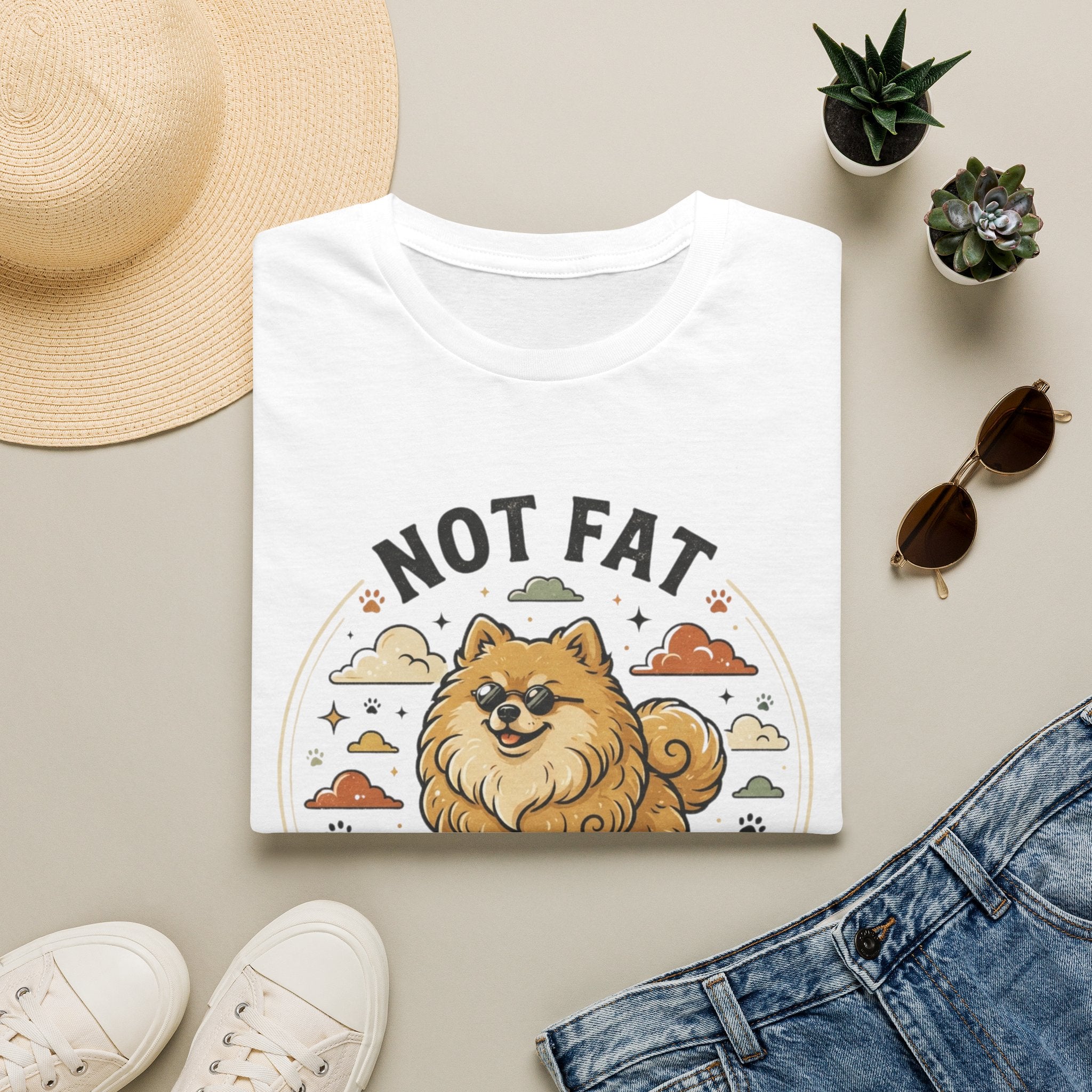 'Not Fat Just Fluffy' Graphic T-Shirt