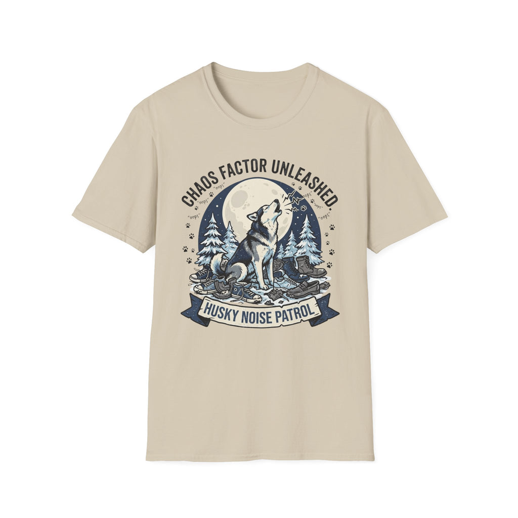 'Husky Noise Patrol' Graphic T-Shirt