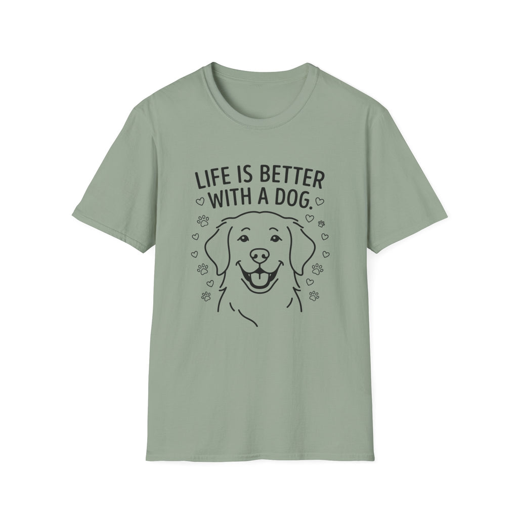 'Life Is Better With A Dog' Graphic T-Shirt