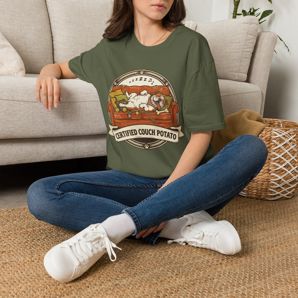 'Certified Couch Potato' Graphic T-Shirt