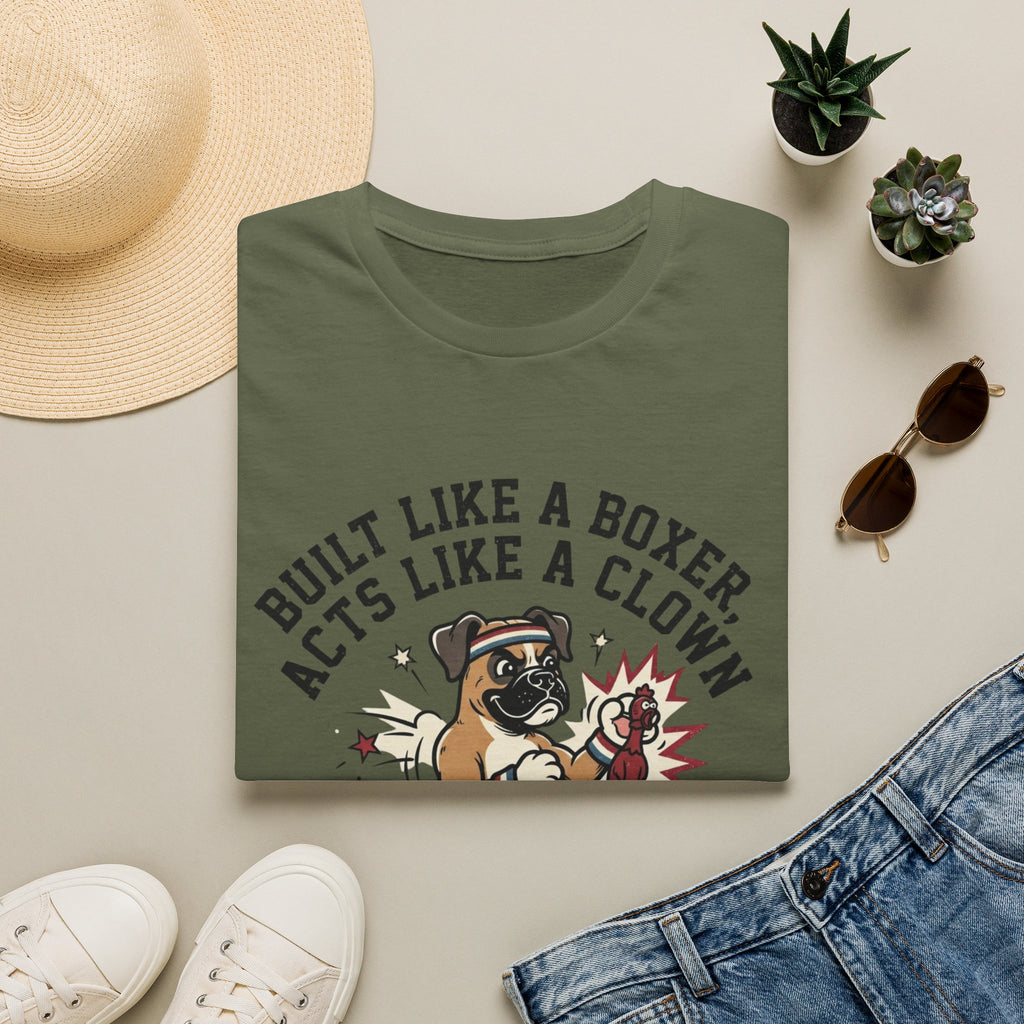 'Built Like A Boxer Acts Like A Clown' Graphic T-Shirt