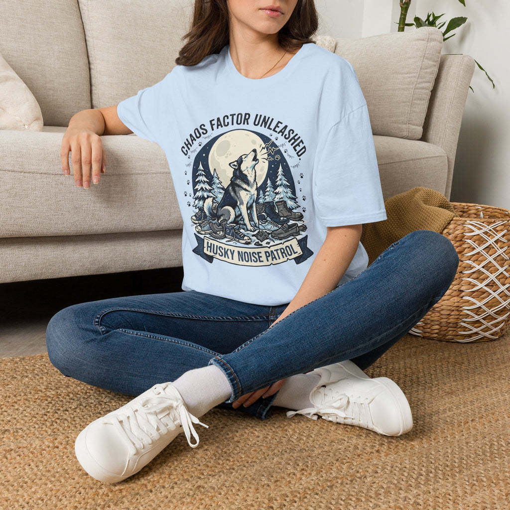 'Husky Noise Patrol' Graphic T-Shirt