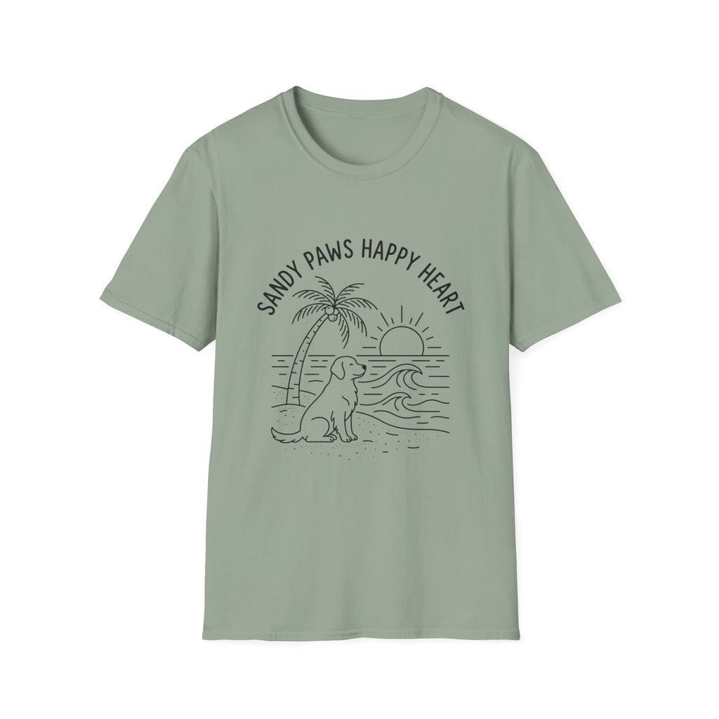 'Sandy Paws Happy Heart' Graphic T-Shirt