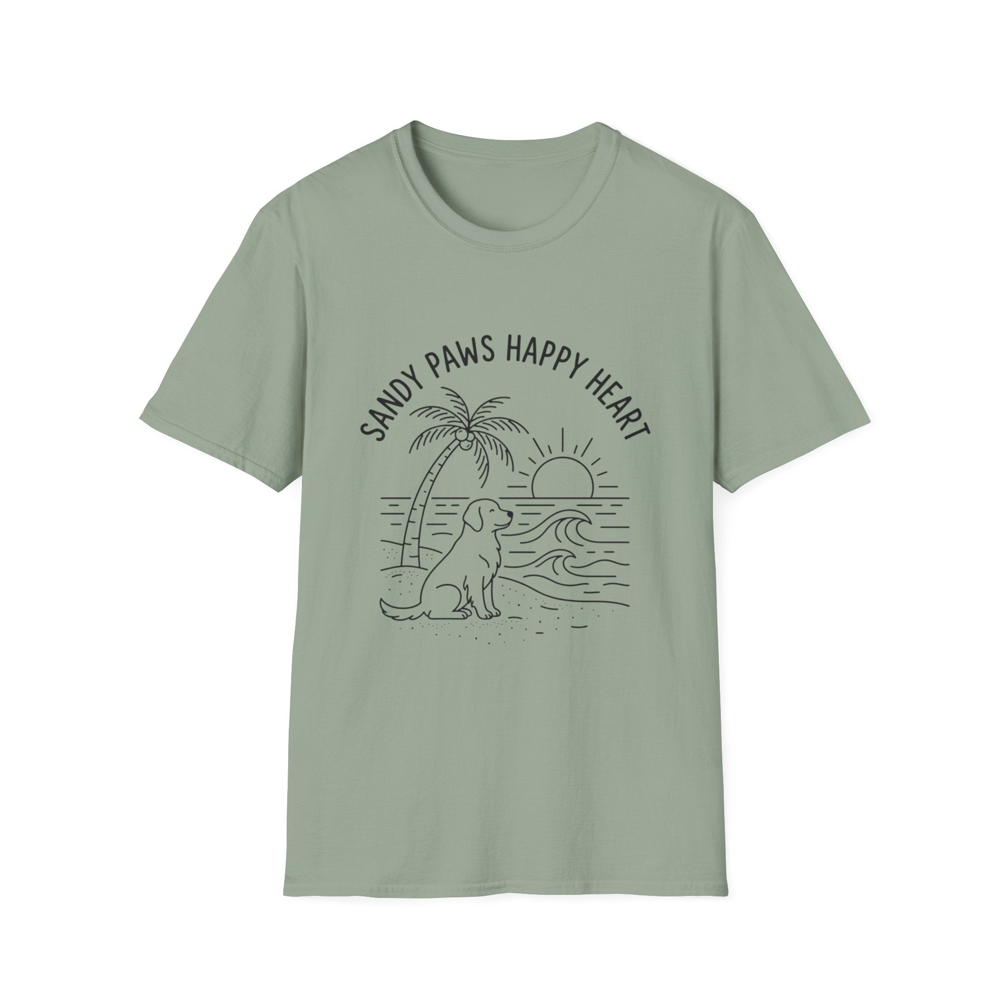 'Sandy Paws Happy Heart' Graphic T-Shirt