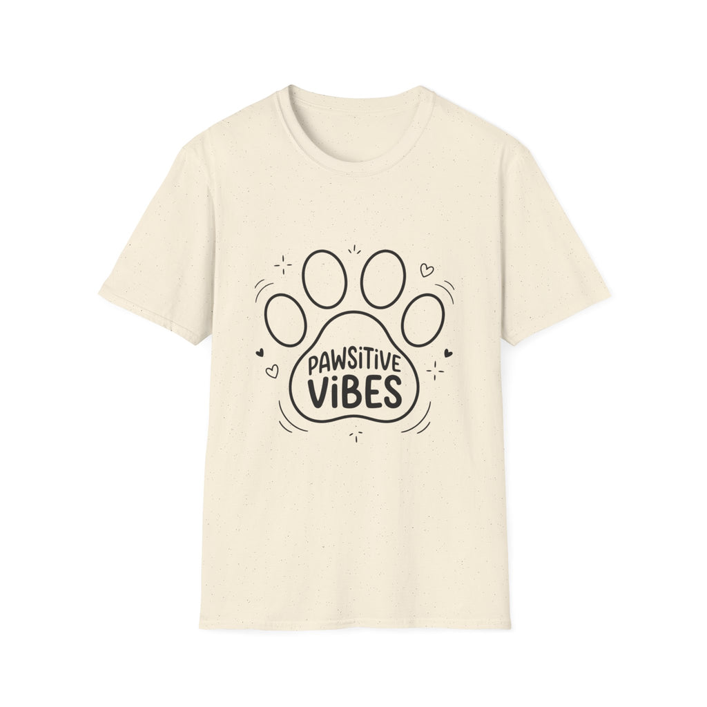 'Pawsitive Vibes' Graphic T-Shirt