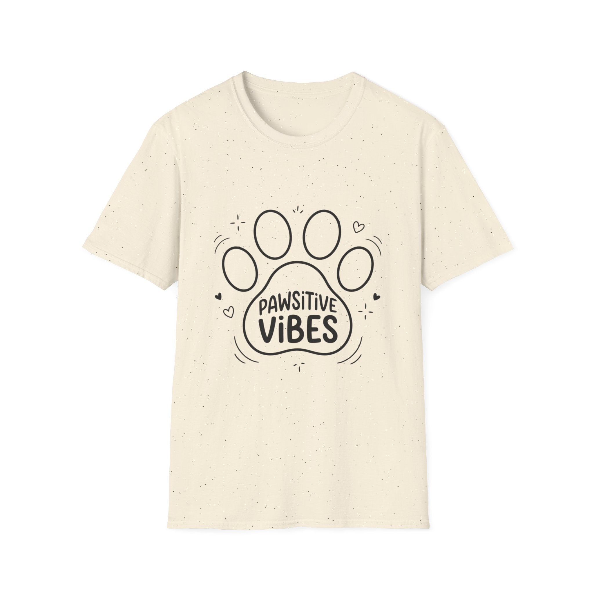 'Pawsitive Vibes' Graphic T-Shirt