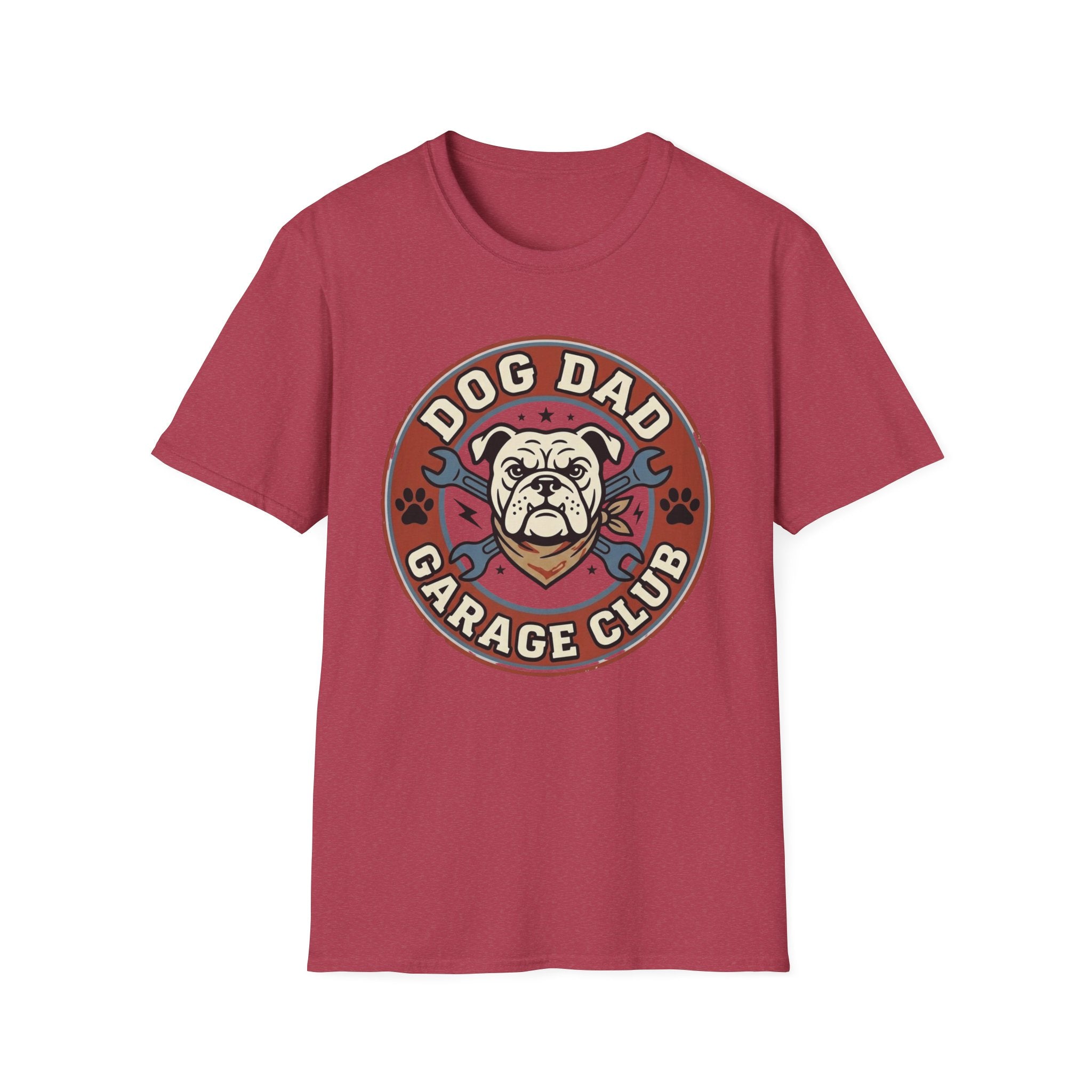 'Dog Dad Garage Club' Graphic T-shirts