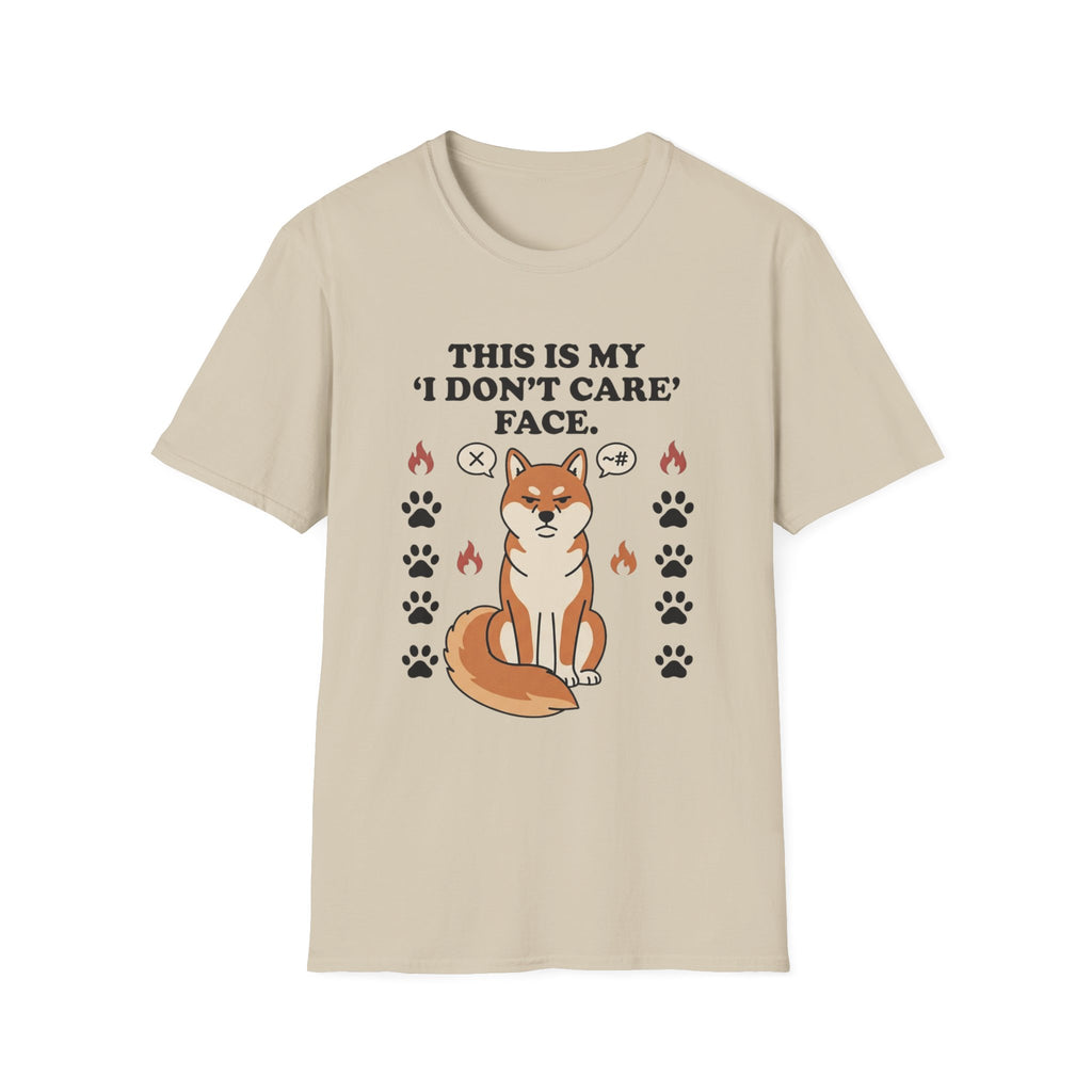 'This Is My I Dont Care Face' Graphic T-Shirt