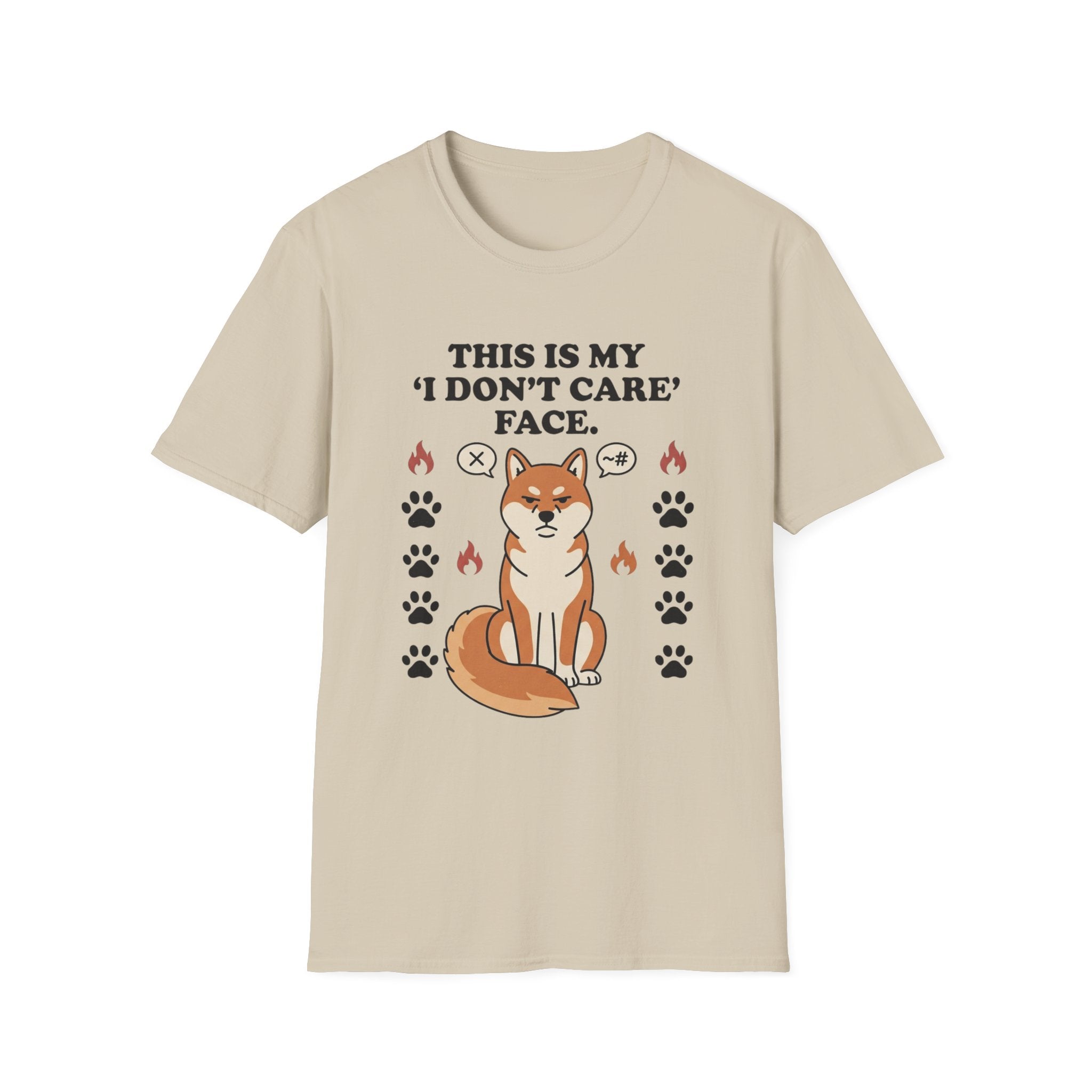 'This Is My I Dont Care Face' Graphic T-Shirt