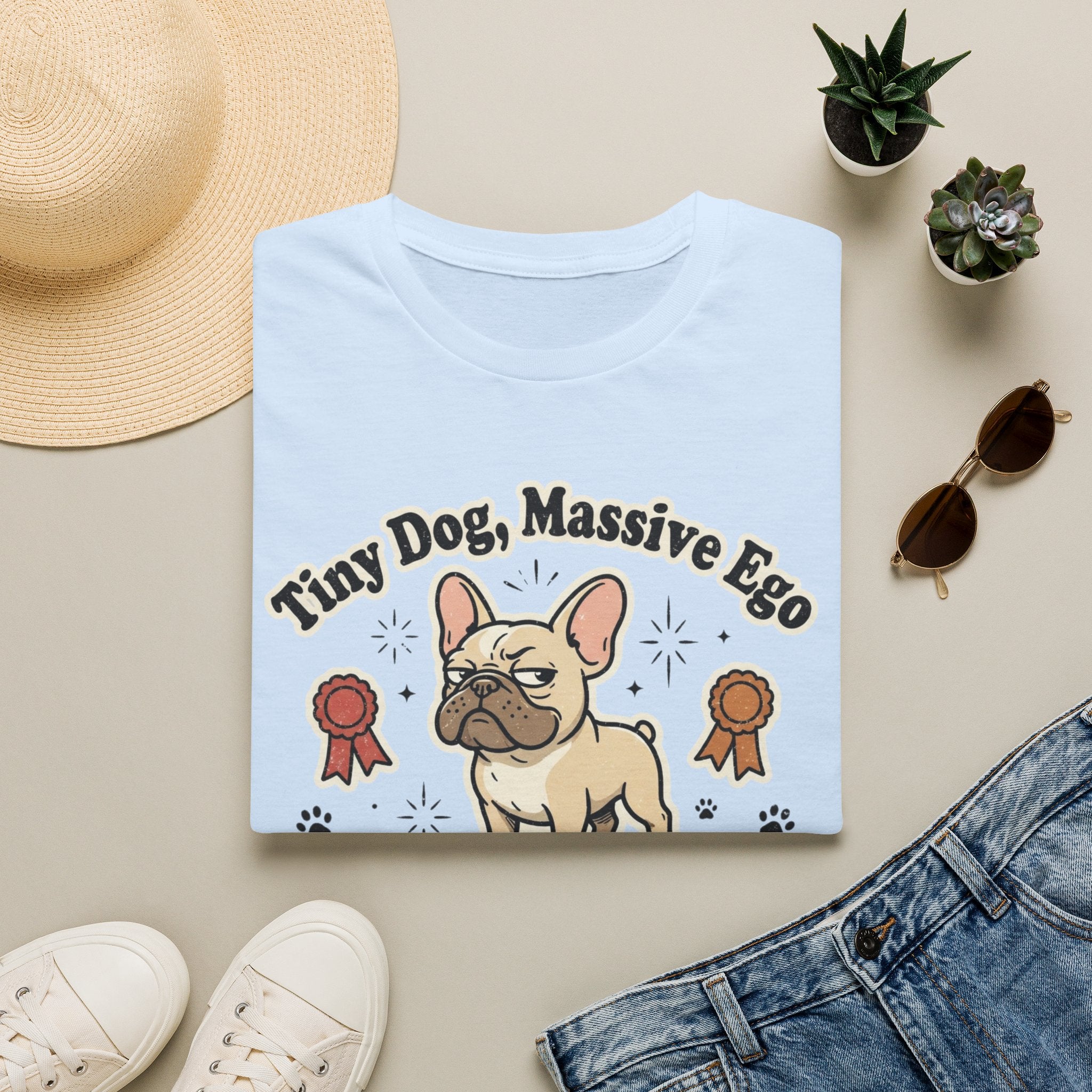 'Tiny Dog Massive Ego' Graphic T-Shirt