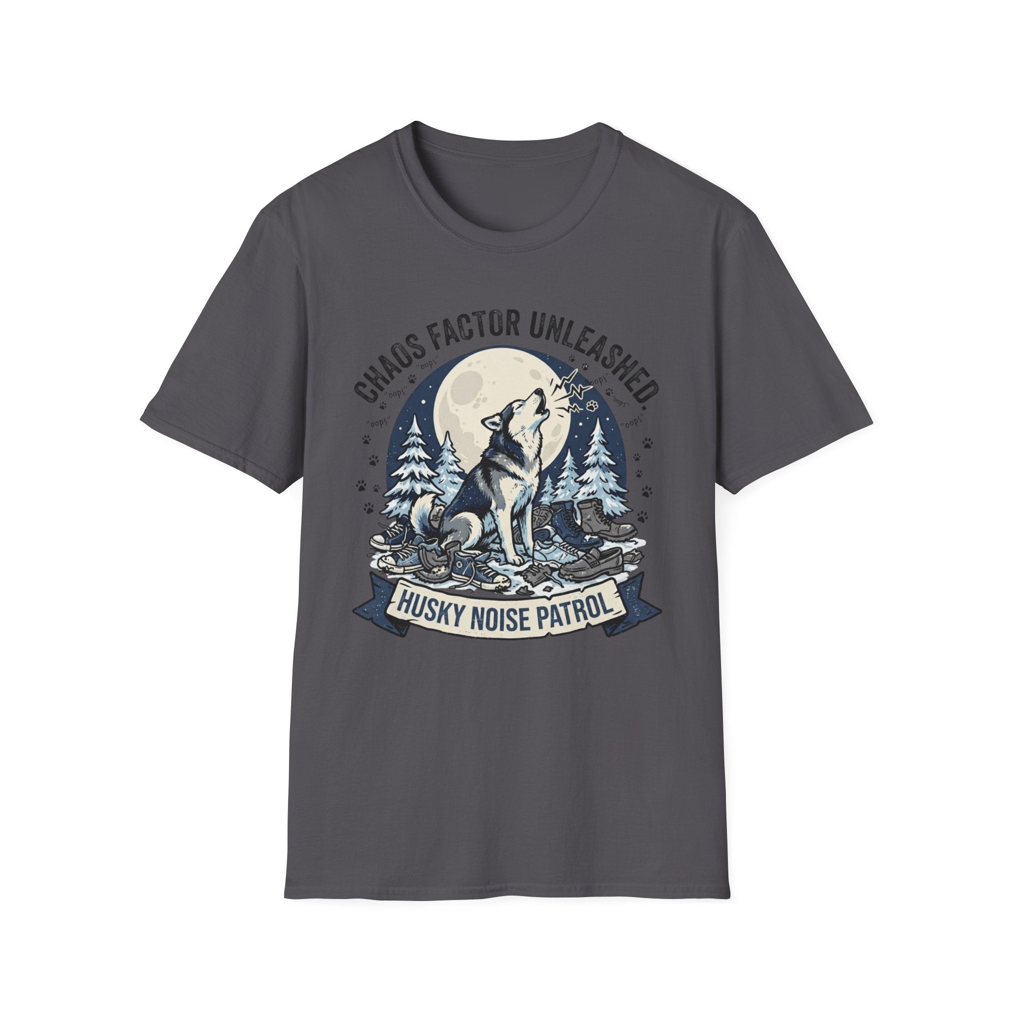 'Husky Noise Patrol' Graphic T-Shirt