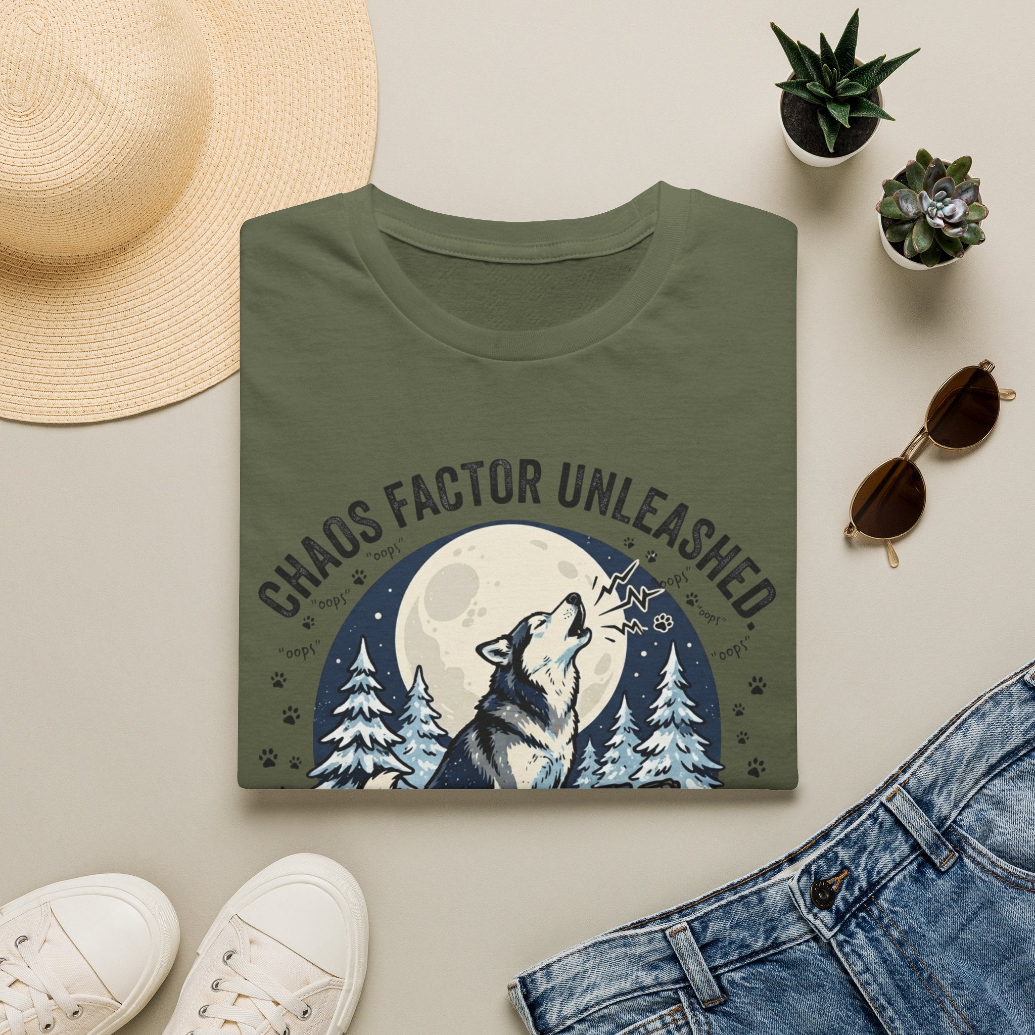 'Husky Noise Patrol' Graphic T-Shirt