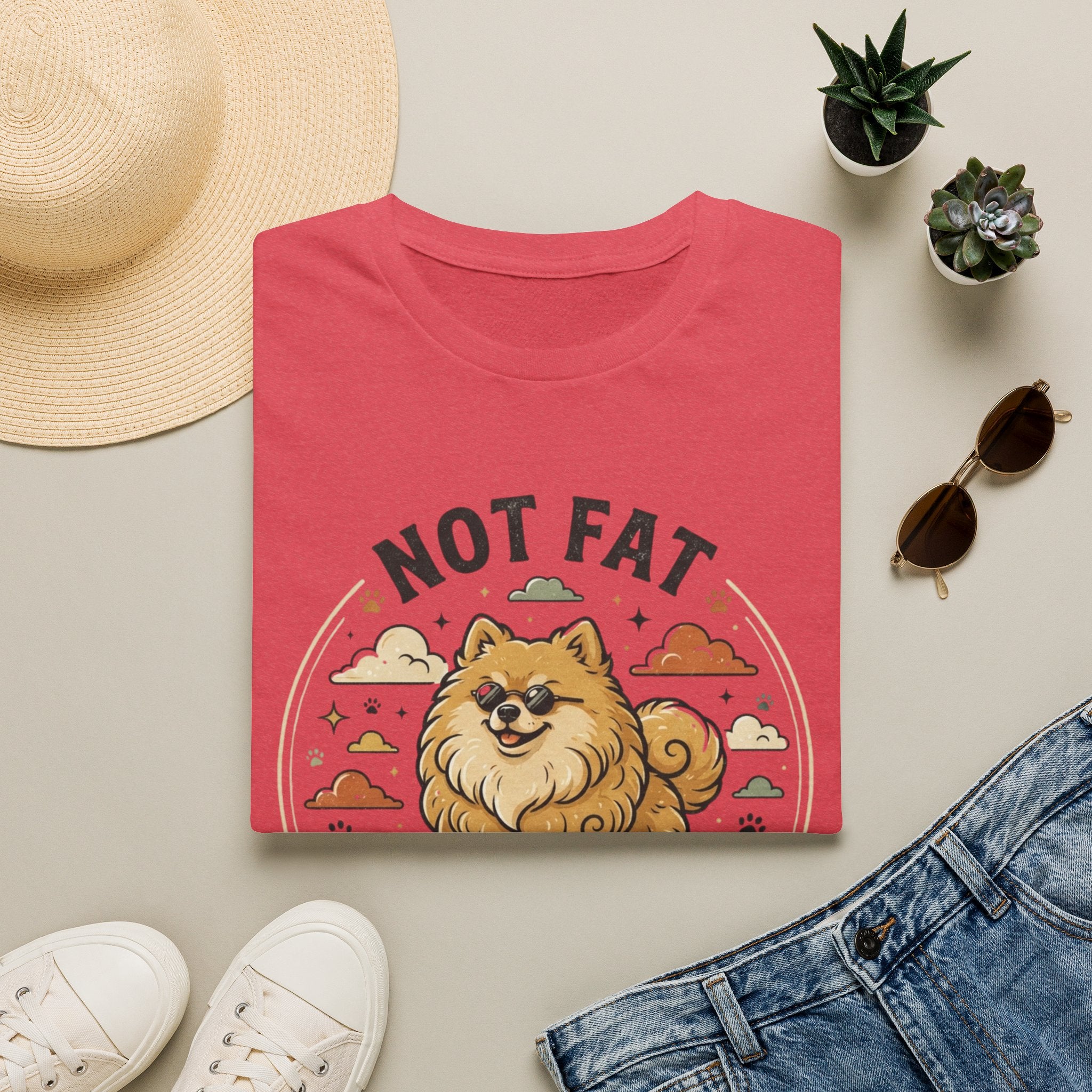 'Not Fat Just Fluffy' Graphic T-Shirt