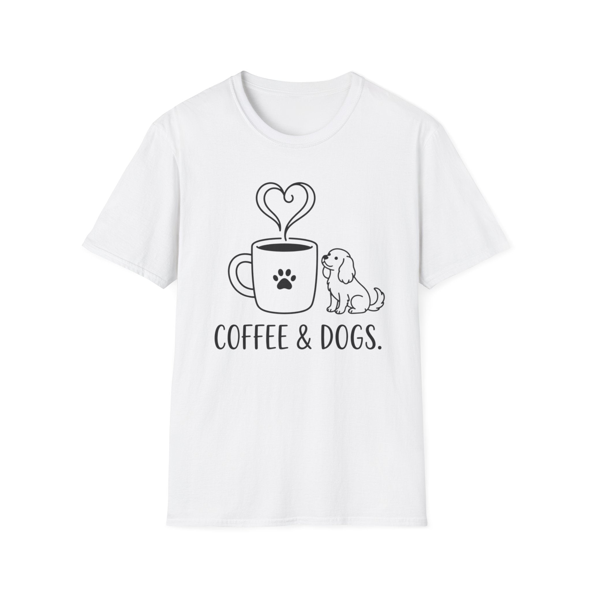 'Coffee & Dogs' Graphic T-Shirt