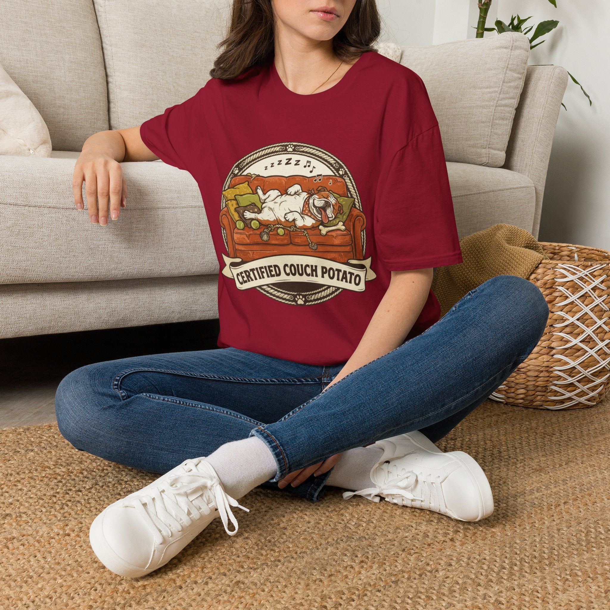 'Certified Couch Potato' Graphic T-Shirt