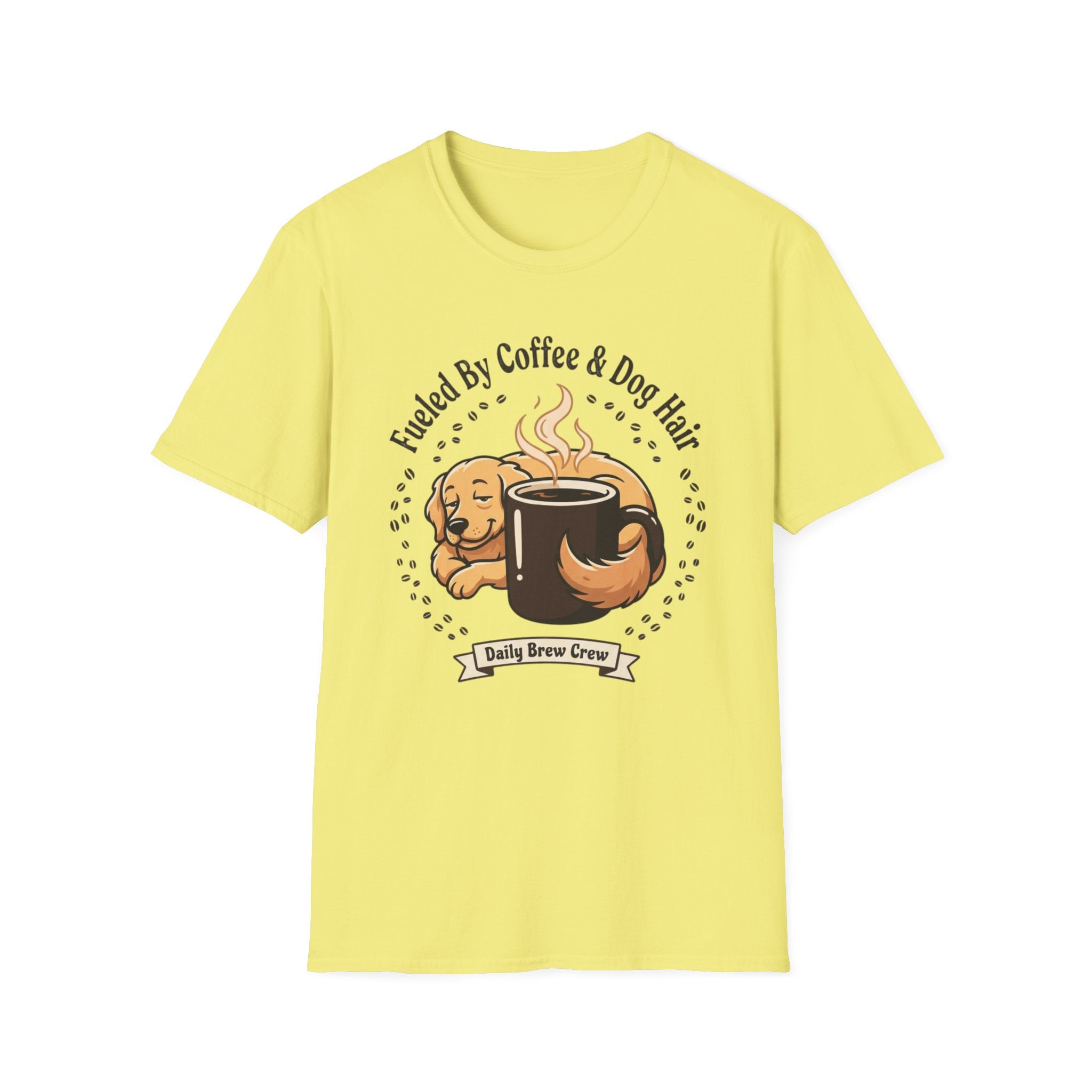 'Fueled by Coffee And Dog Hair' Graphic T-Shirt