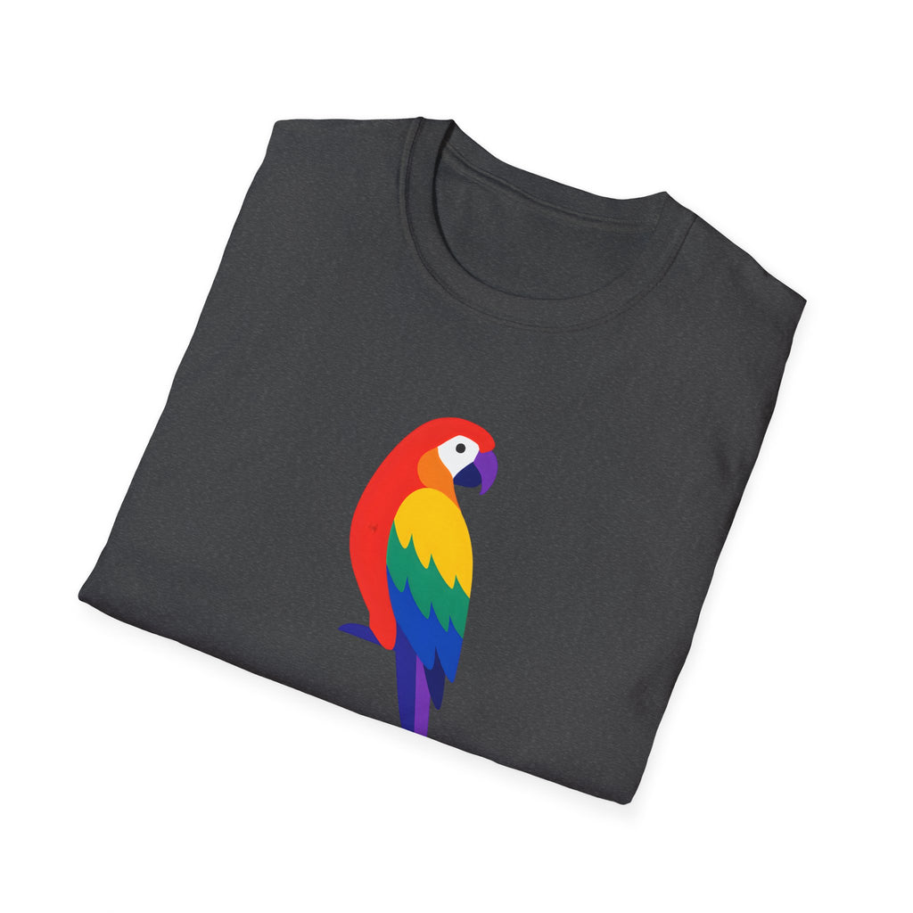 Colorful Parrot Illustration T-Shirt