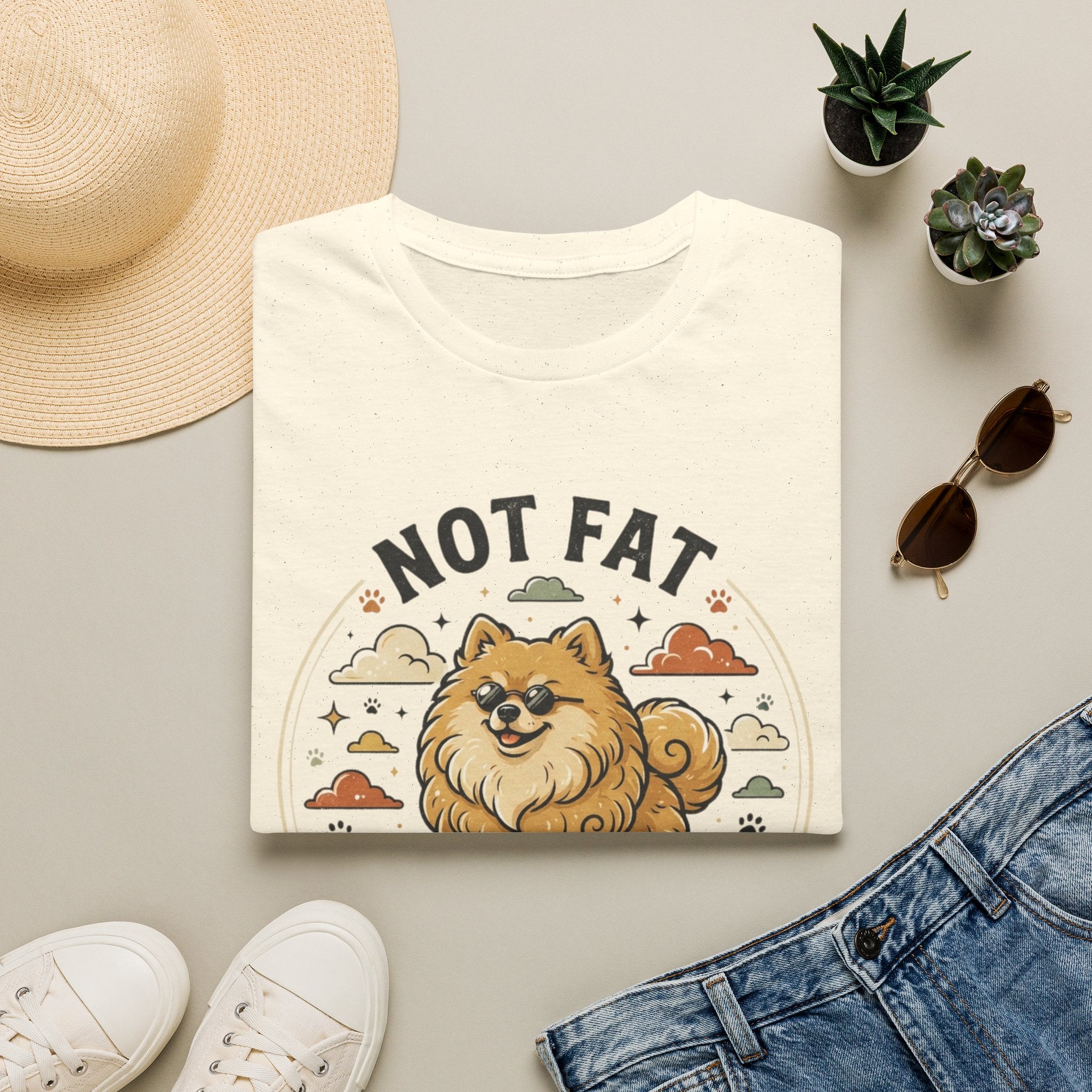 'Not Fat Just Fluffy' Graphic T-Shirt