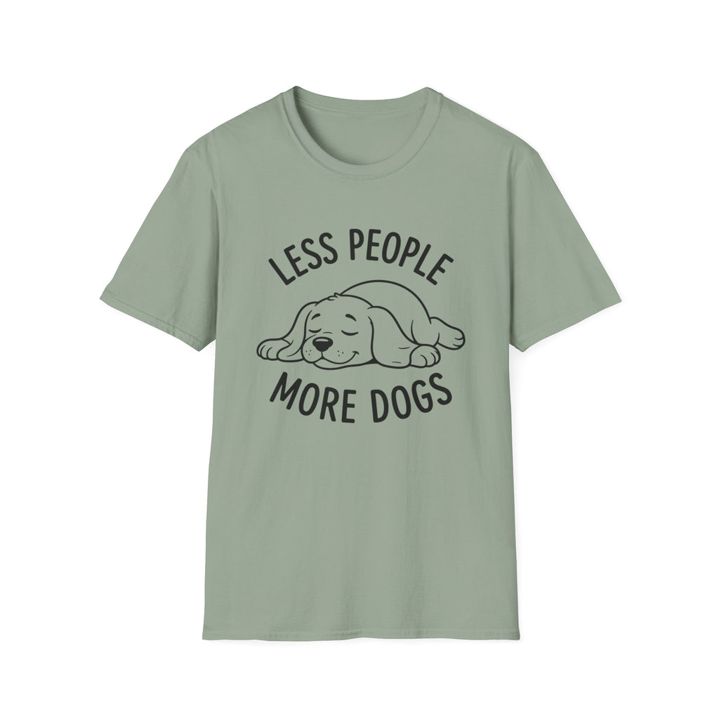 'Less People More Dogs' Graphic T-Shirt