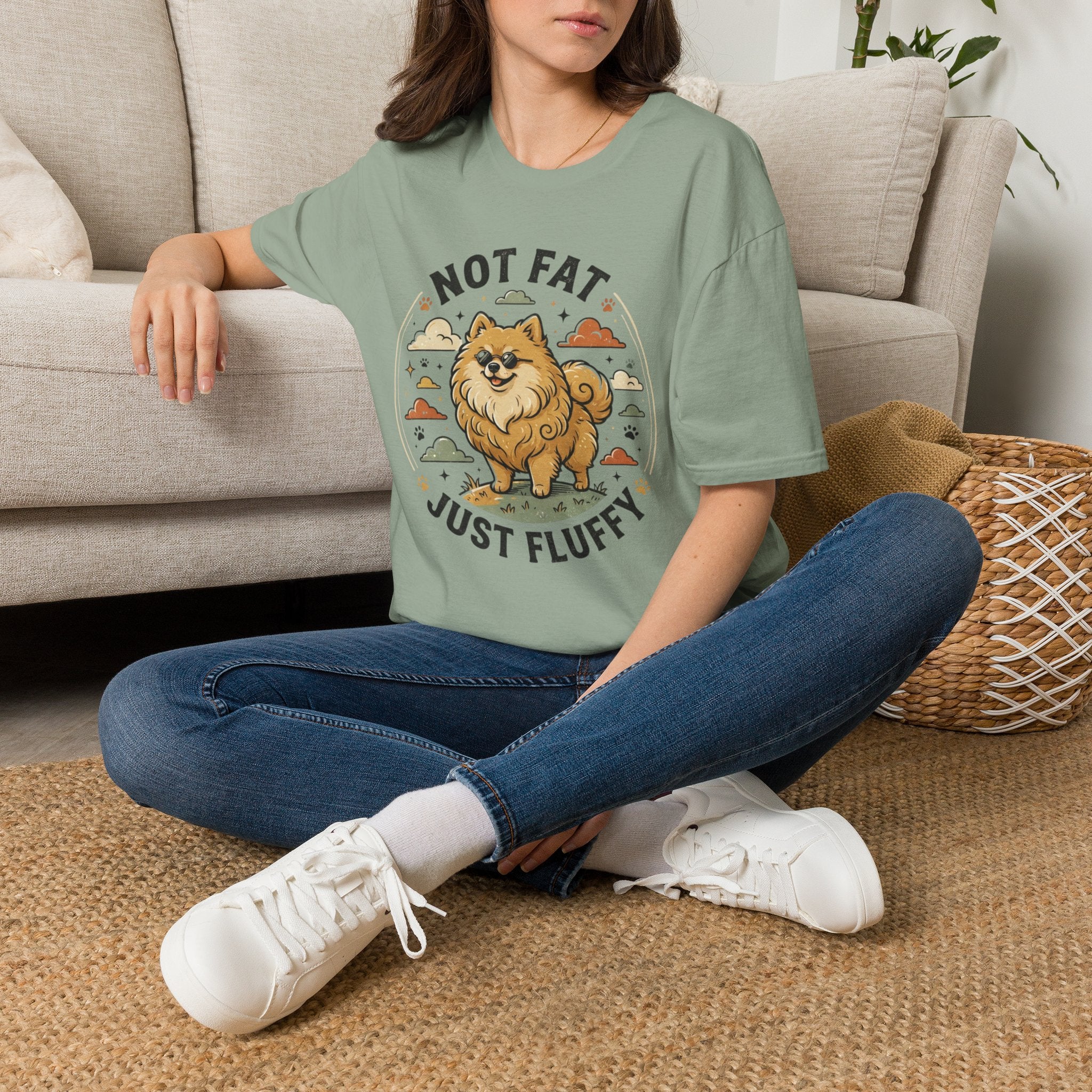 'Not Fat Just Fluffy' Graphic T-Shirt