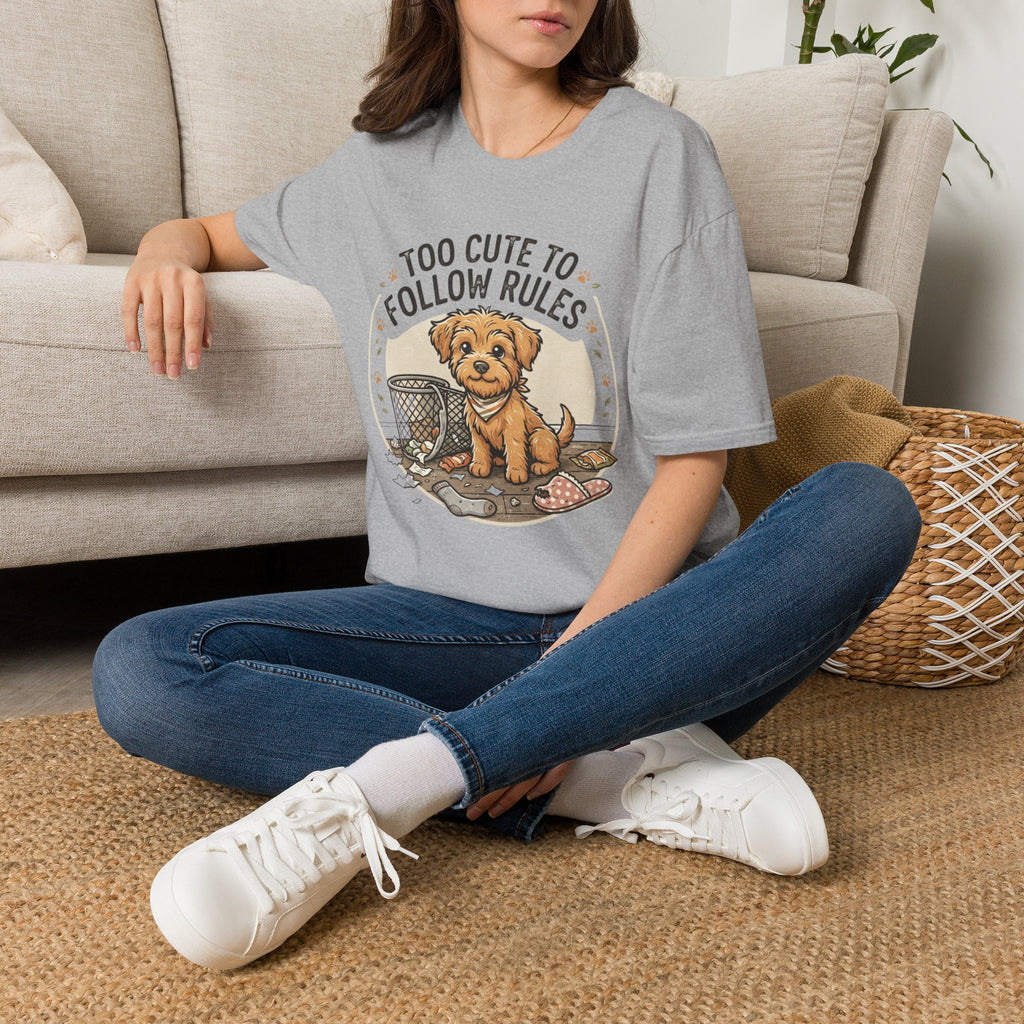 'Too Cute To Follow Rules' Graphic T-Shirt