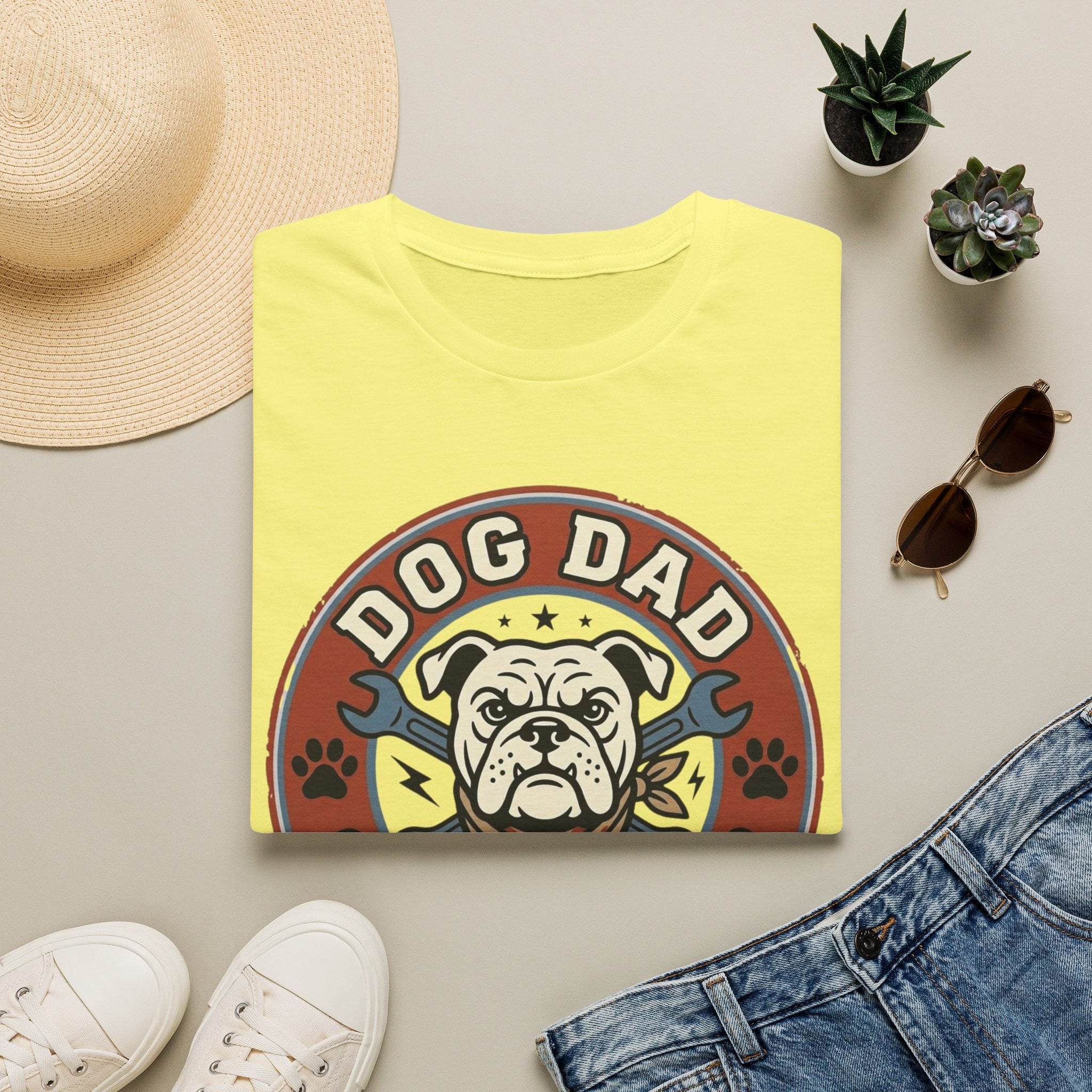 'Dog Dad Garage Club' Graphic T-shirts