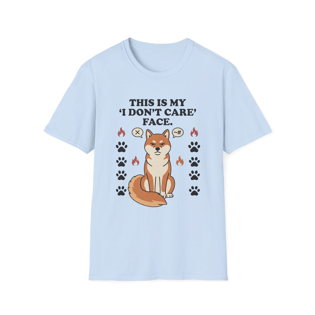 'This Is My I Dont Care Face' Graphic T-Shirt
