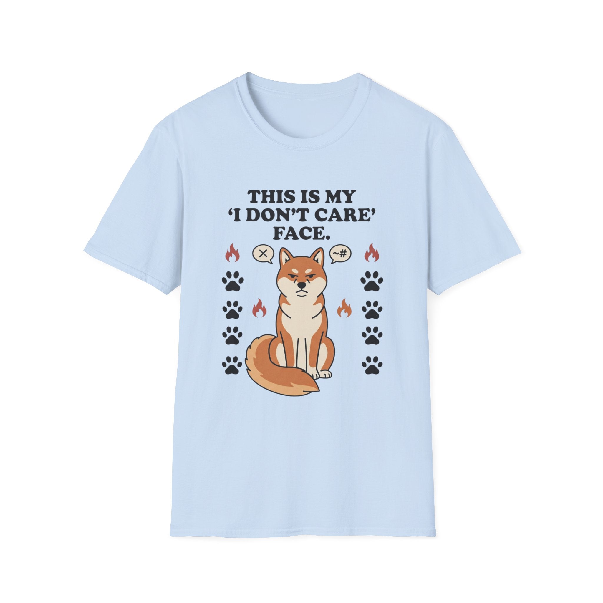 'This Is My I Dont Care Face' Graphic T-Shirt
