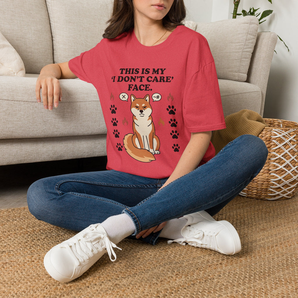 'This Is My I Dont Care Face' Graphic T-Shirt