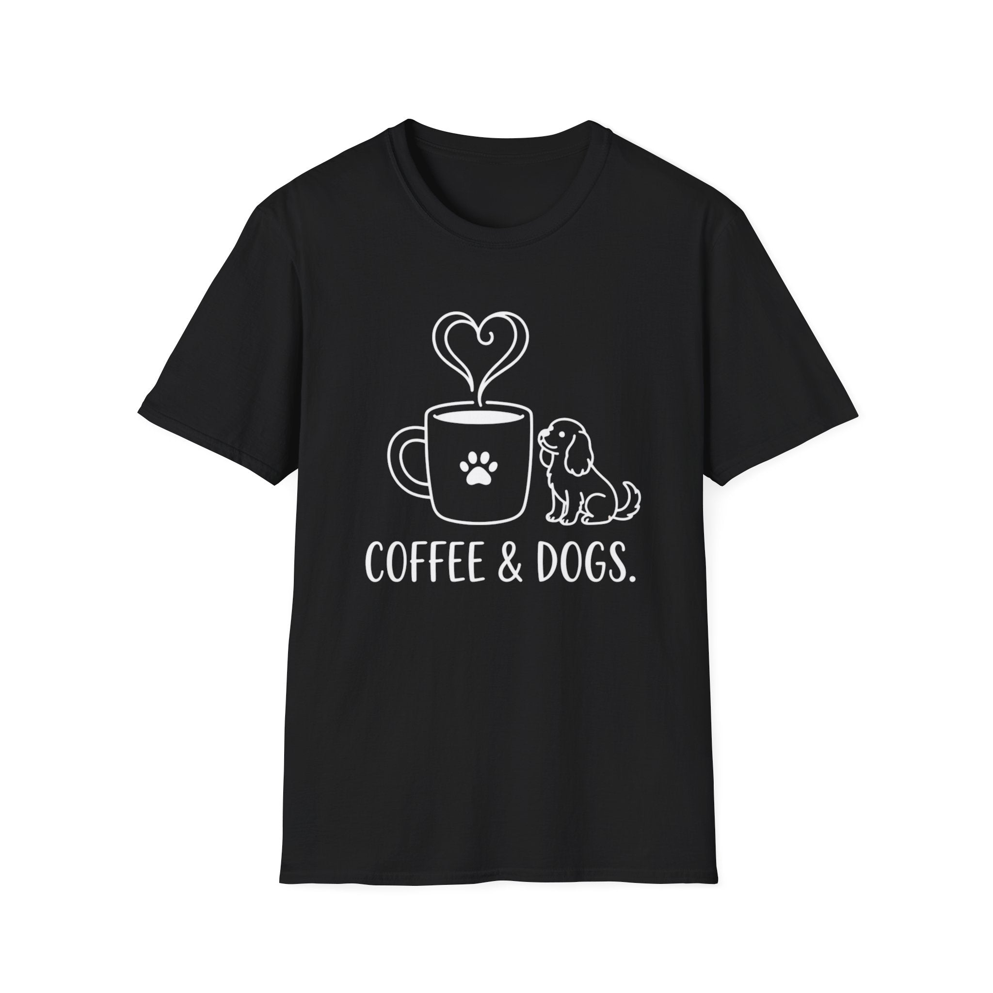 'Coffee & Dogs' Graphic T-Shirt
