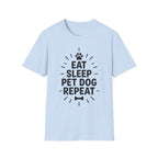 'Eat Sleep Pet Dog Repeat' Graphic T-Shirt