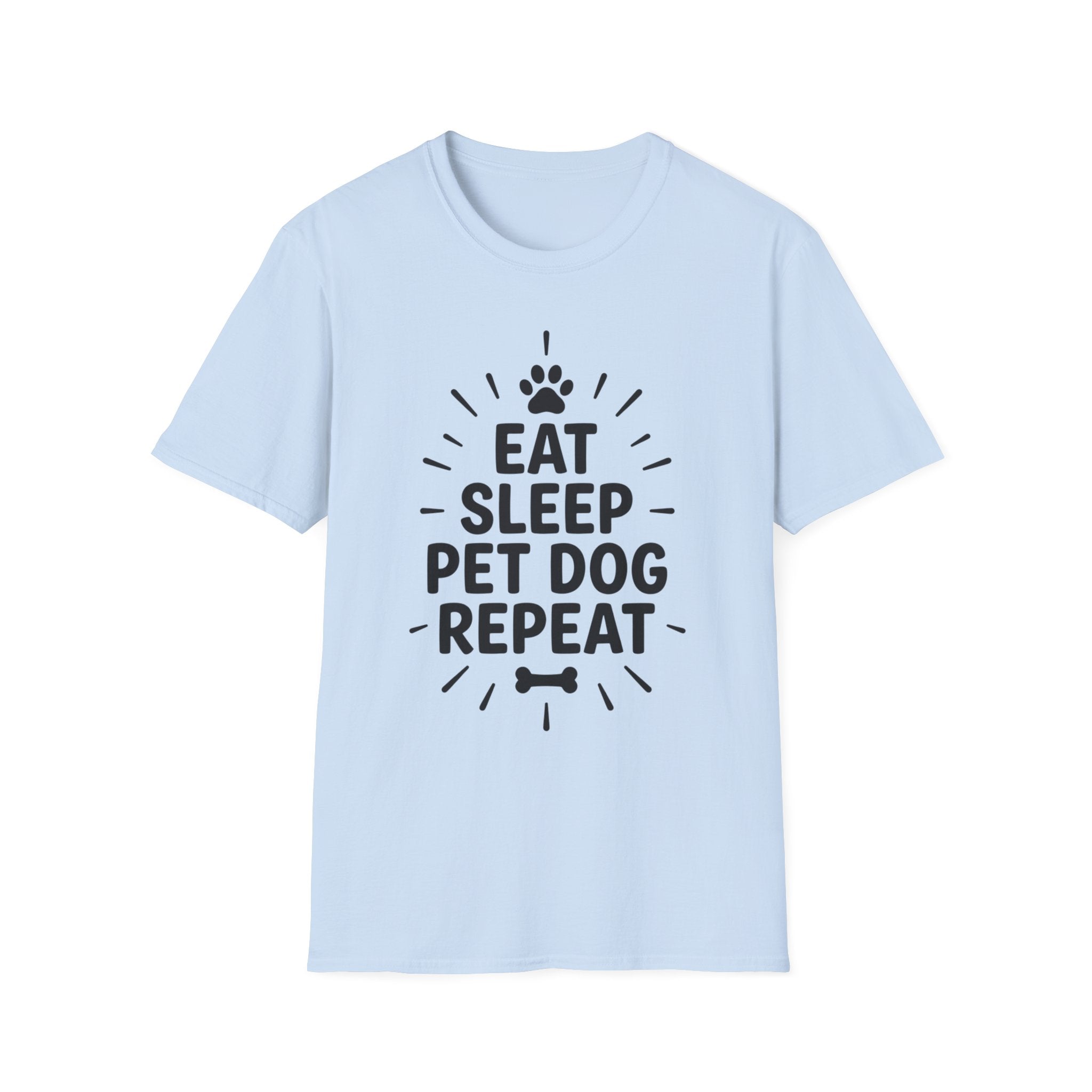 'Eat Sleep Pet Dog Repeat' Graphic T-Shirt