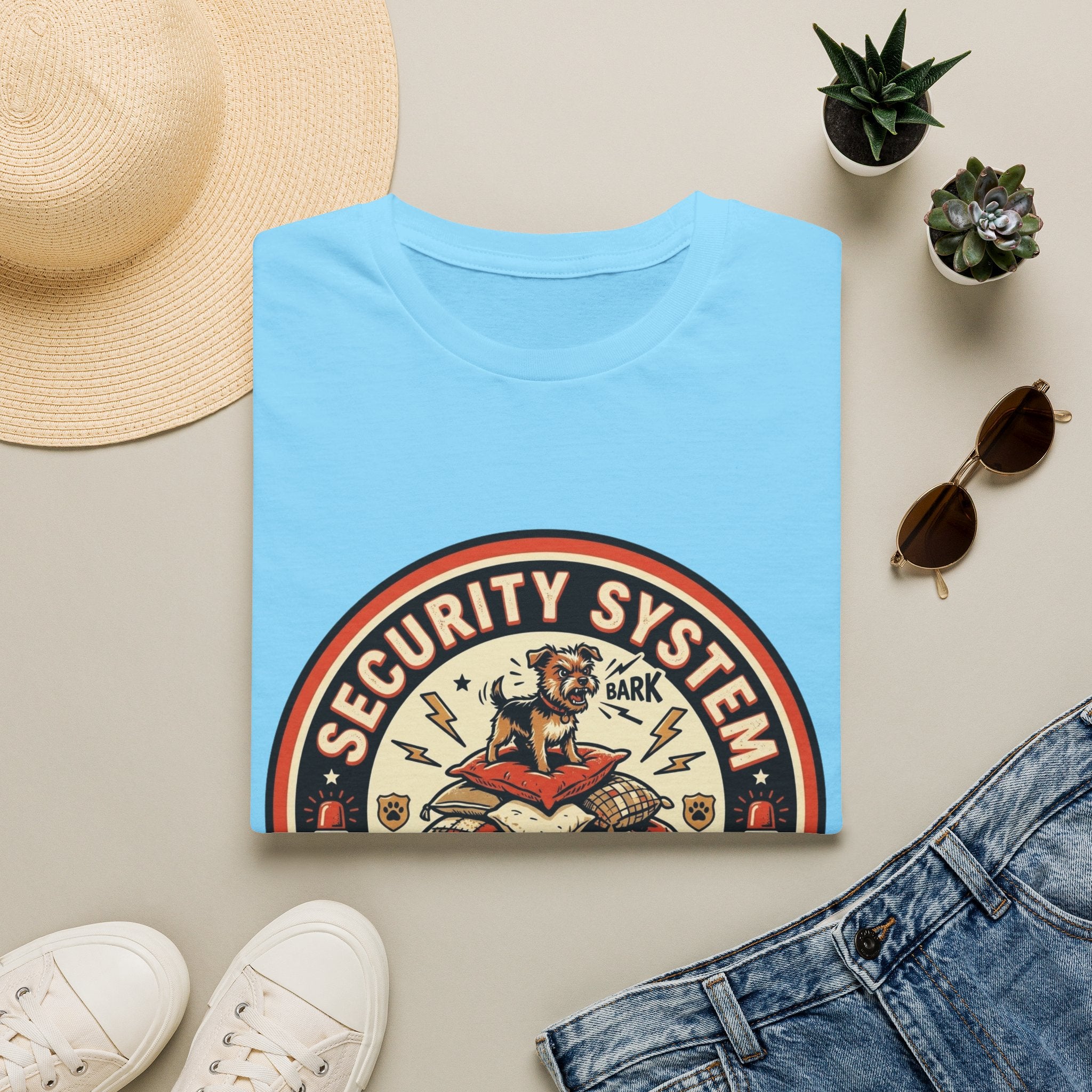 'Security System With An Attitude' Graphic T-Shirt