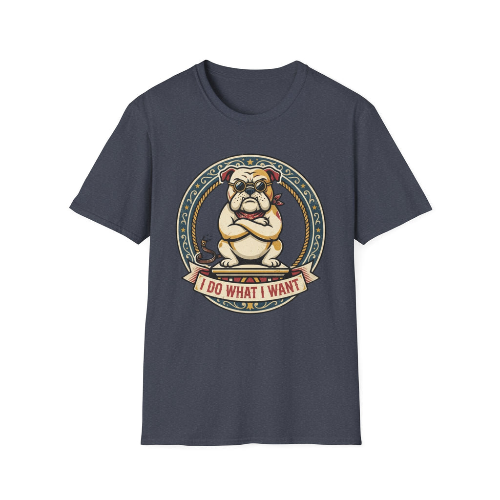 Bulldog 'I Do What I Want' Graphic T-Shirt