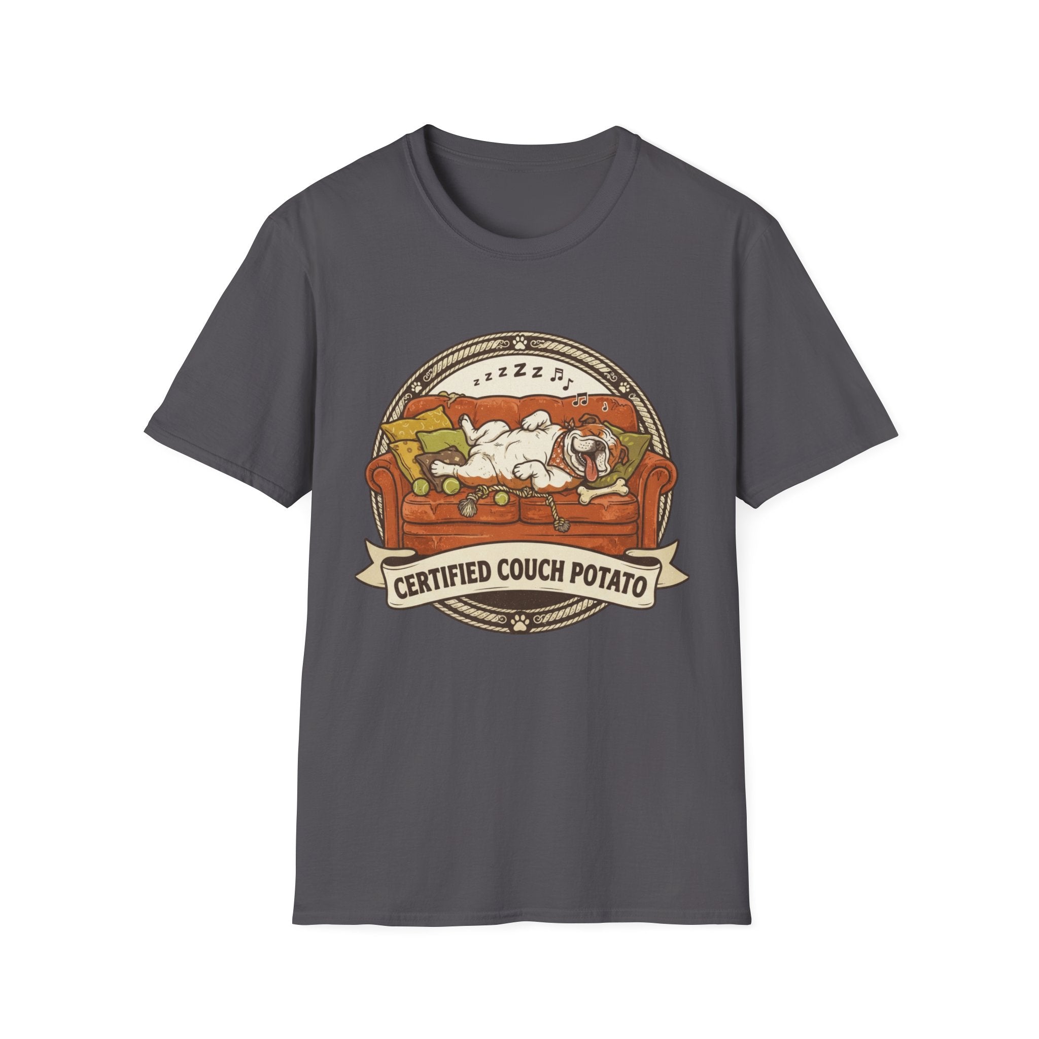 'Certified Couch Potato' Graphic T-Shirt